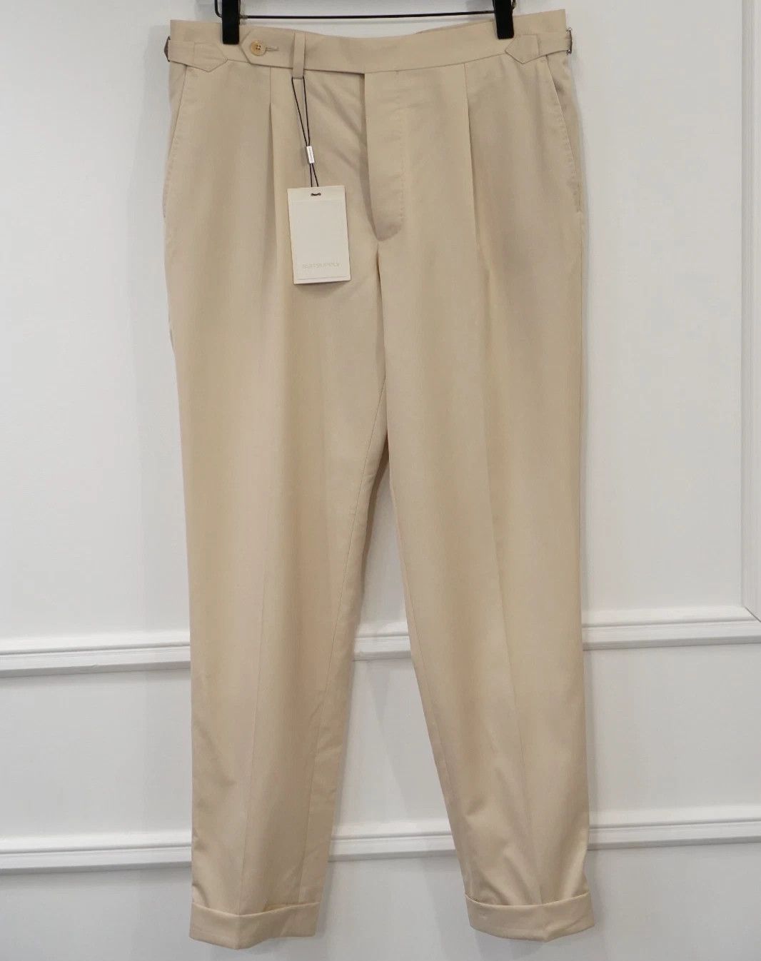 Suitsupply Men Suitsupply Pants Wool & Cashmere Beige Size 24 UK/US38S Size 38S - 1 Thumbnail