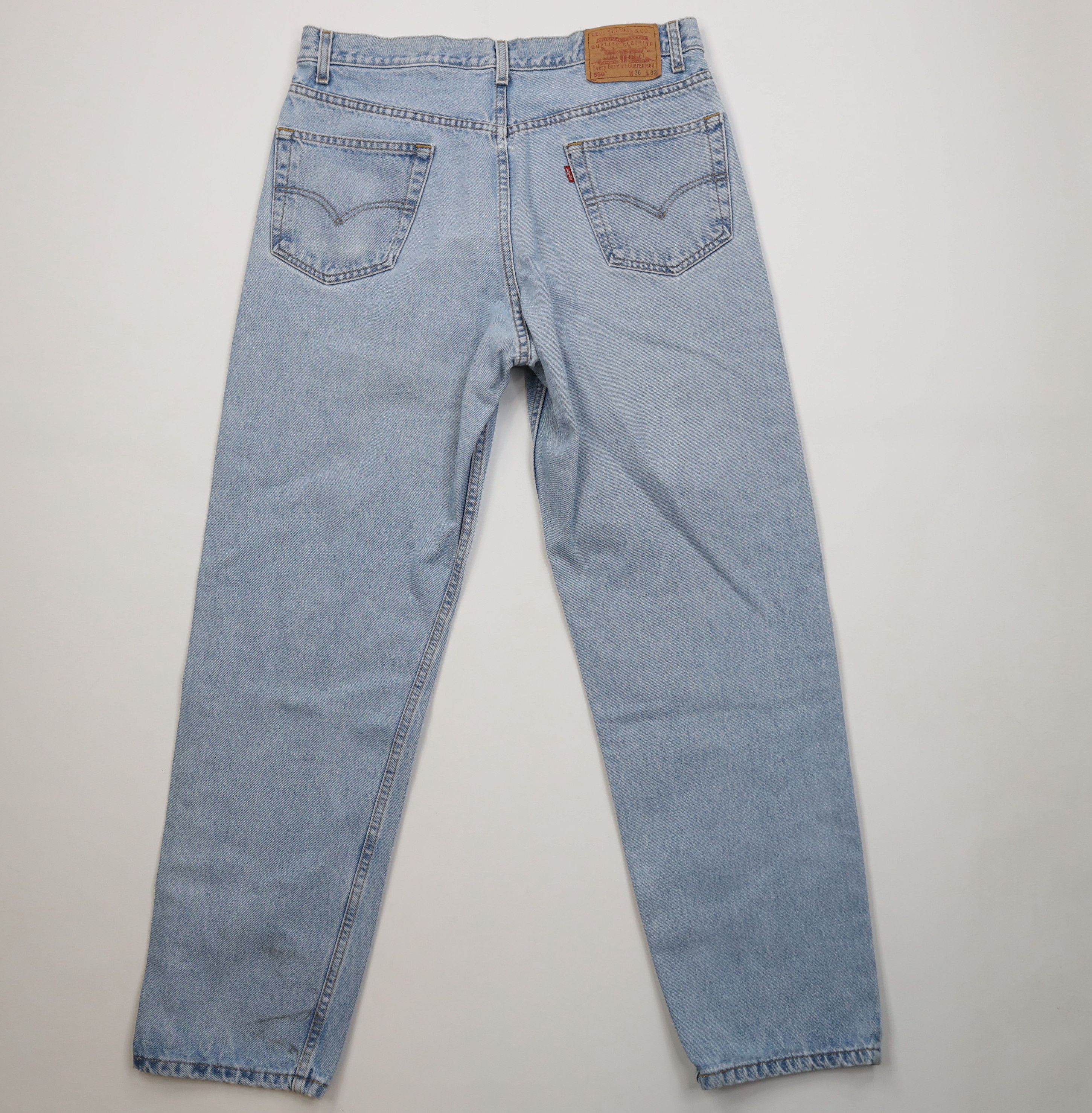 Levi's Vintage Y2K 2004 Levis 550 Relaxed Fit Denim Jeans Blue Size US 36 / EU 52 - 12 Thumbnail