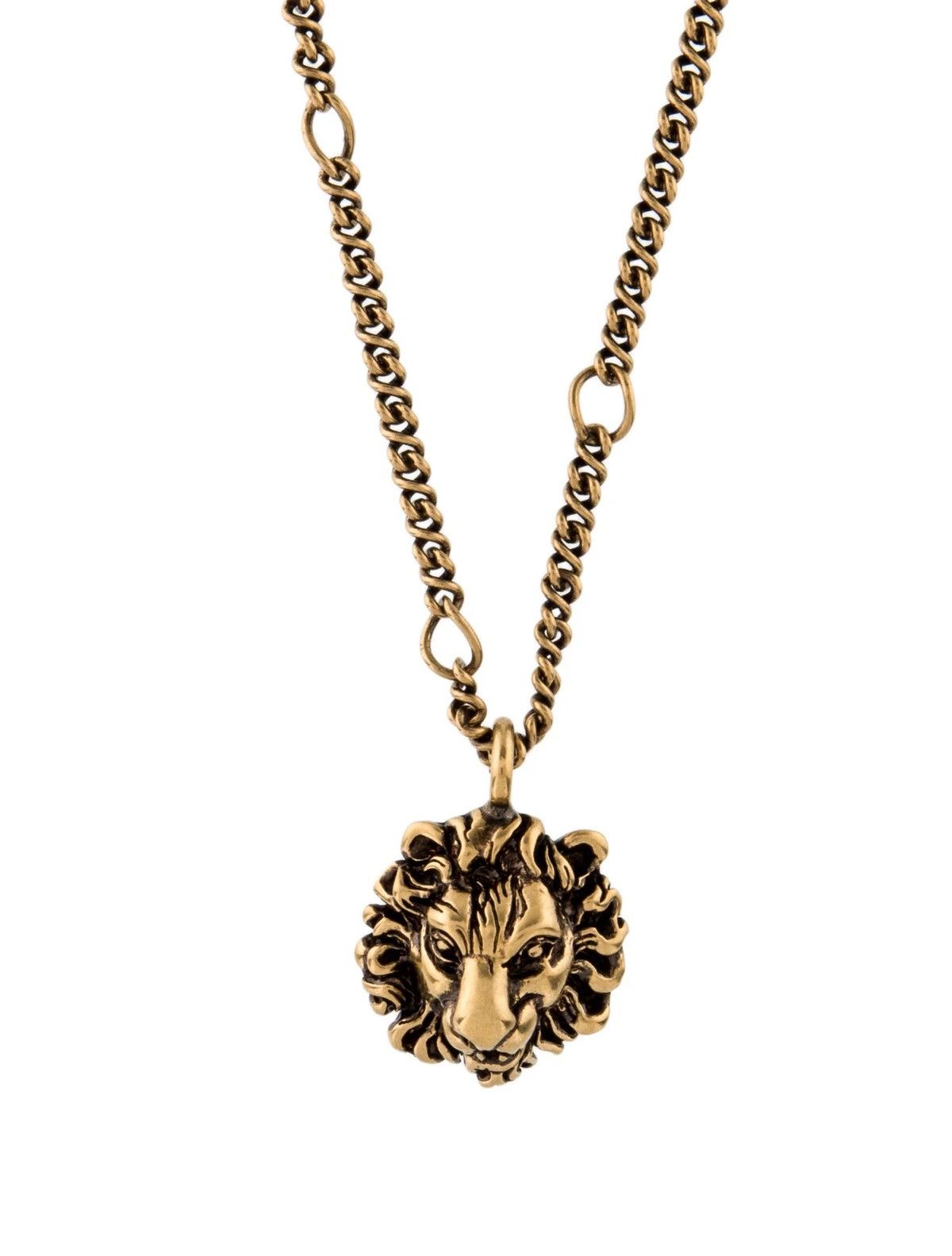 Gucci Lion Head Pendant Necklace