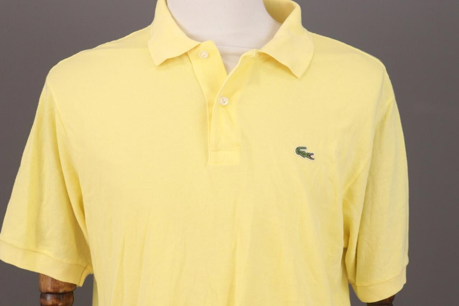 Lacoste Lacoste Yellow Summer Short Sleeve Polo Shirt Size 6 / XL Size US XL / EU 56 / 4 - 2 Thumbnail