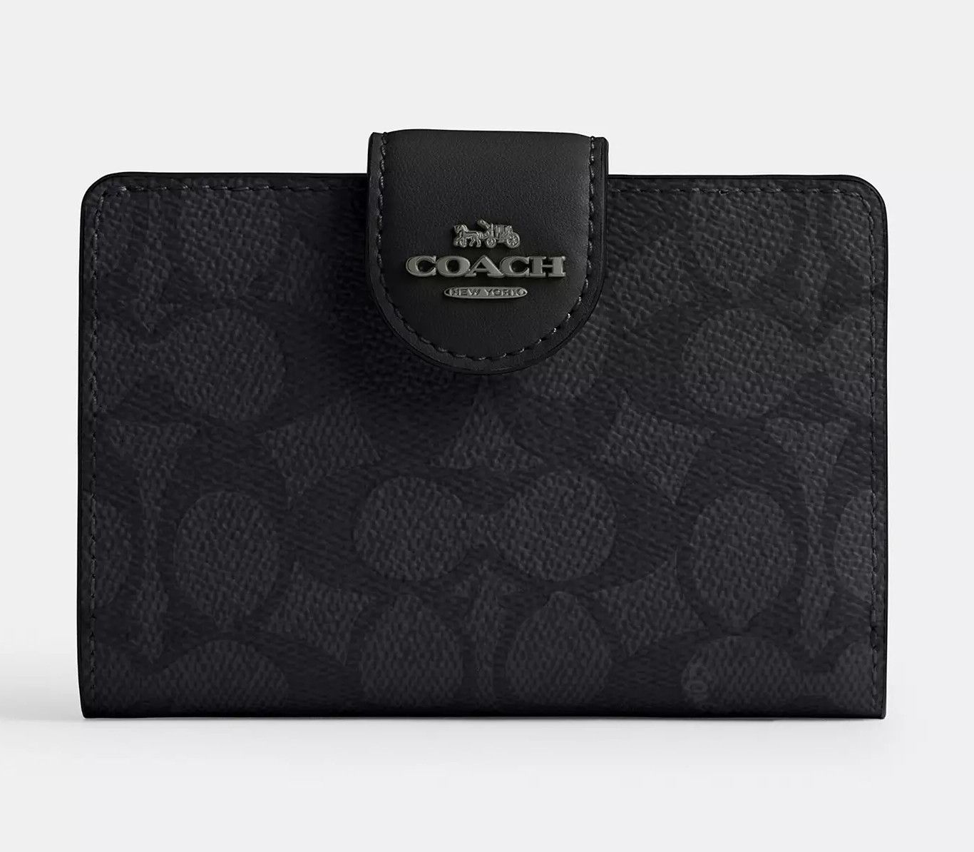 Coach Medium Corner Zip Wallet In Signature Canvas CW786 Size ONE SIZE - 6 Thumbnail