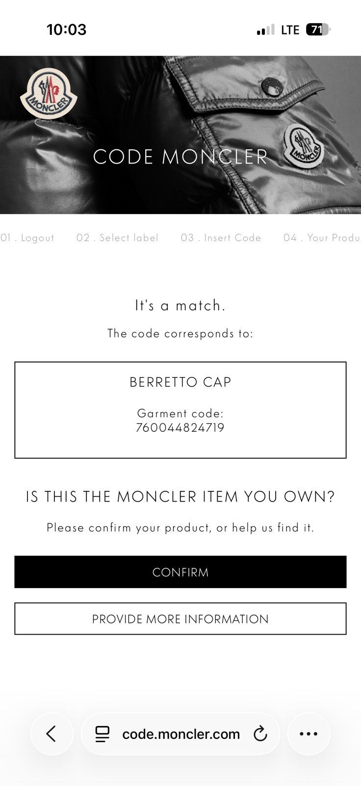 Moncler Moncler Logo Jacquard Pom Pom Hat Black White Wool Blend Size ONE SIZE - 2 Thumbnail