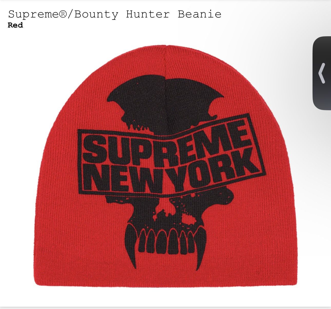 Supreme Supreme x Bounty Hunter Red Beanie | Grailed