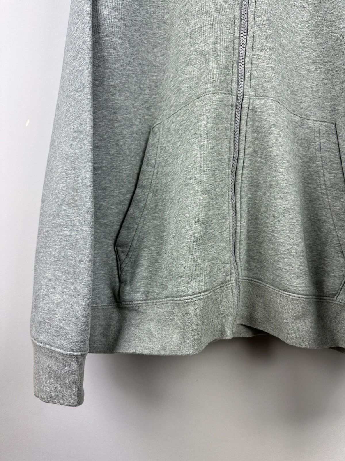Nike × Vintage Y2K Nike Basic Grey Zip Hoodie Size US XL / EU 56 / 4 - 6 Thumbnail