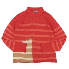 Yohji Yamamoto Pour Homme Border Knit Cardigan