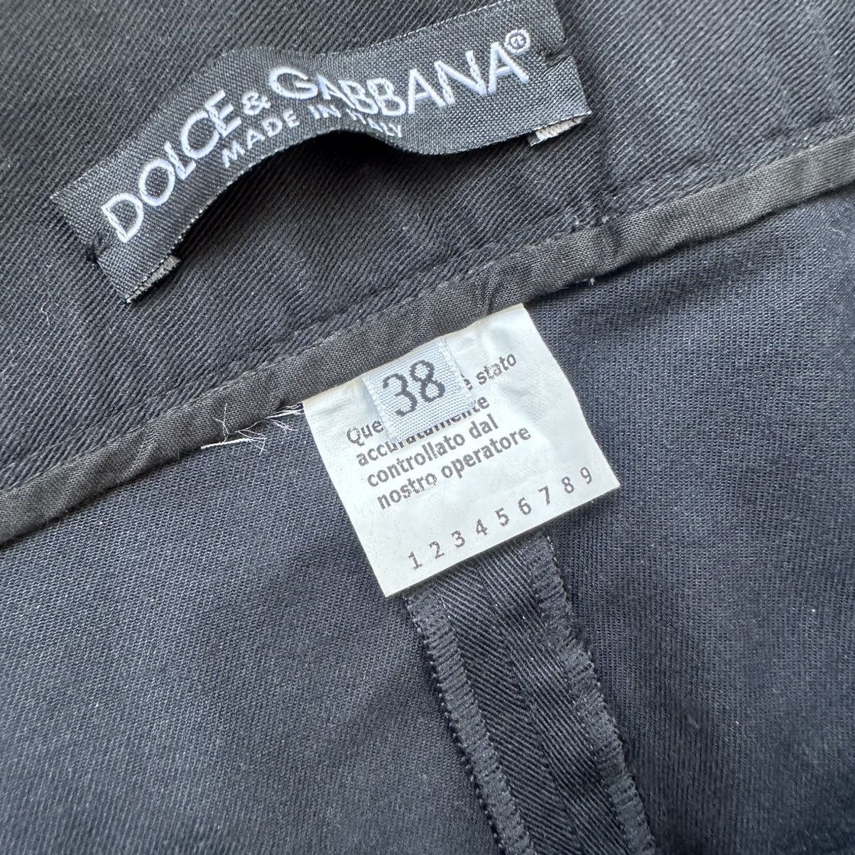 Dolce & Gabbana 2000s Vintage Dolce&Gabbana Low Waist Classic Trousers Pants Size 26" / US 2 / IT 38 - 7 Thumbnail