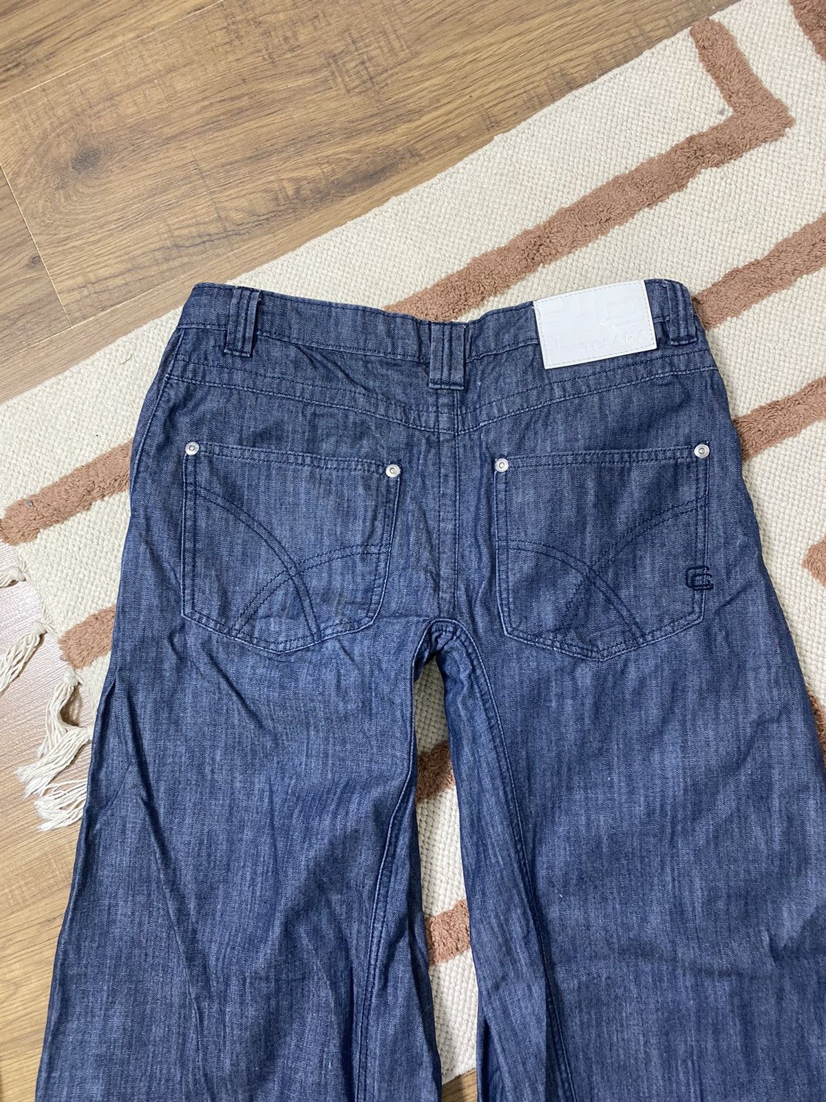 Vintage AVANT GARDE PARACHUTES DENIM TIE PANTS Size 26" / US 2 / IT 38 - 8 Thumbnail