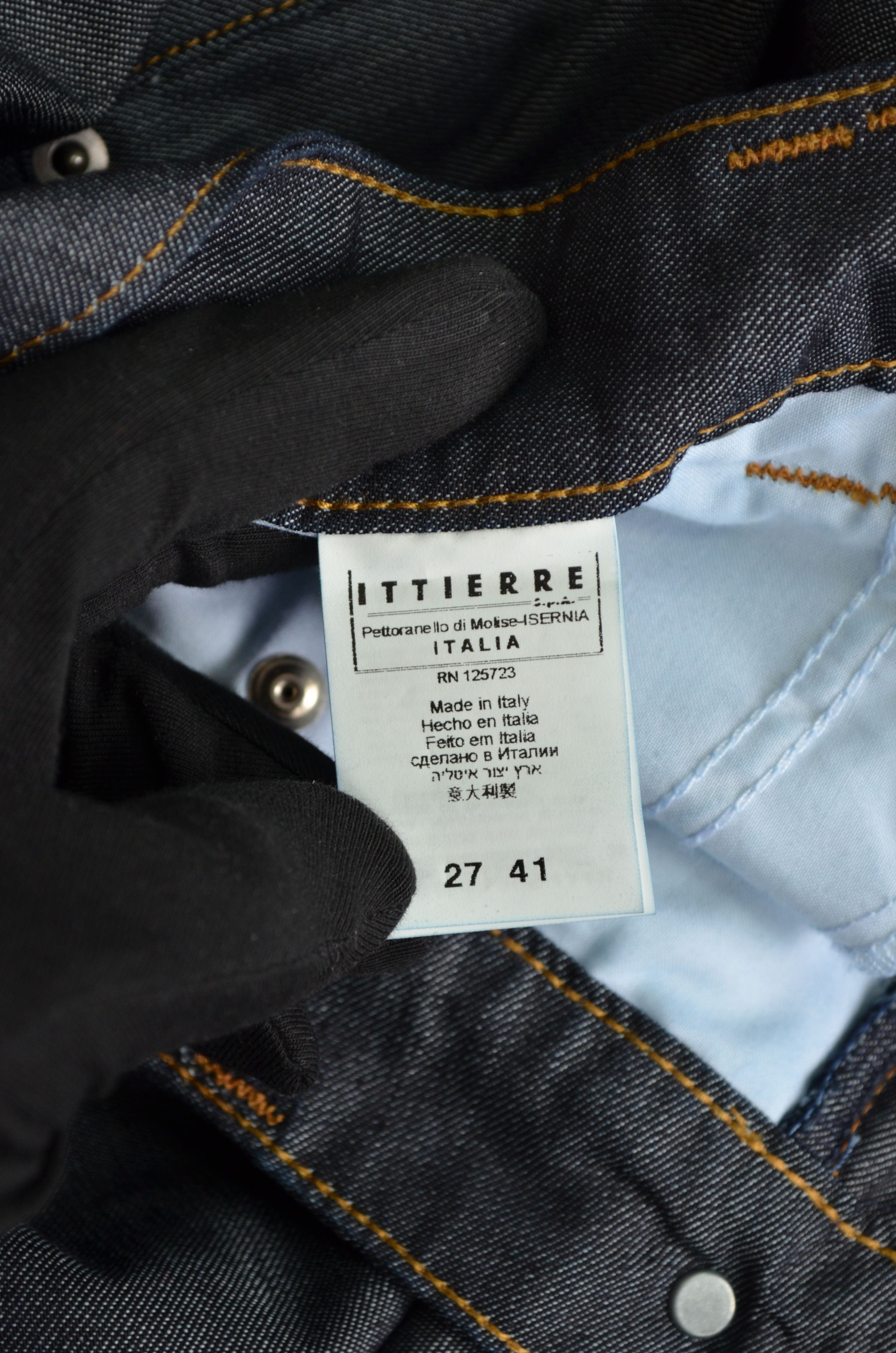 Designer × John Galliano Galliano Luxury Women's Dark Blue Denim Jeans Size 26/27 Size 26" / US 2 / IT 38 - 12 Thumbnail