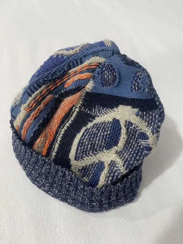 VIBE Handmade Vintage Patchwork Warm Winter Hat Cap Size ONE SIZE - 6 Thumbnail