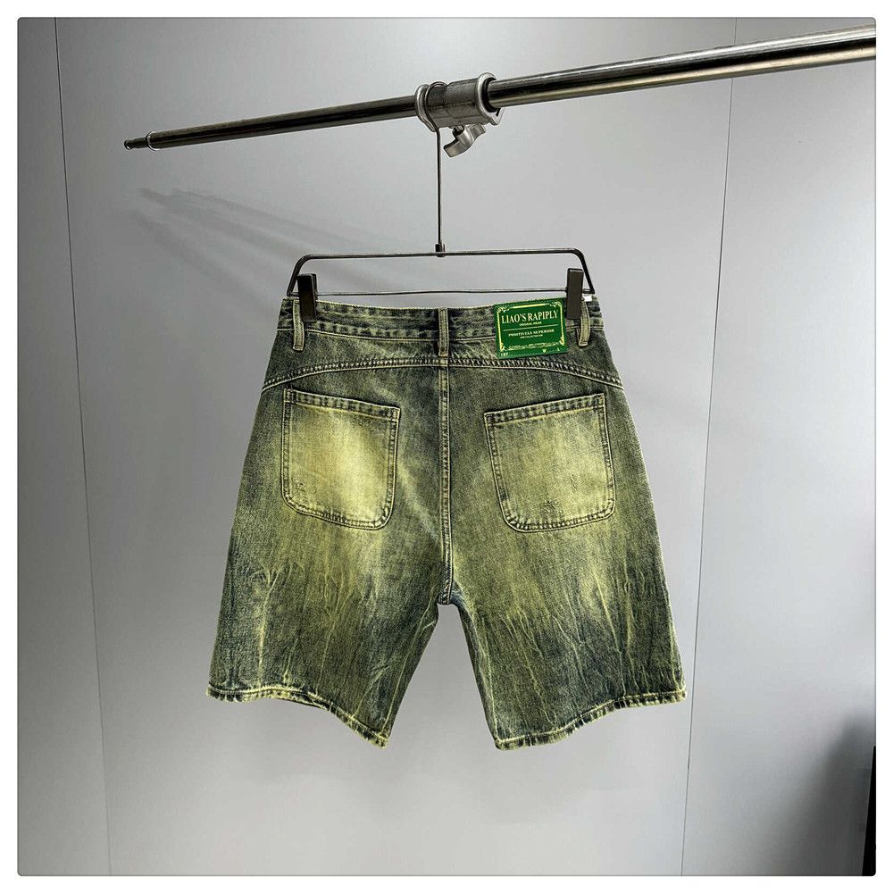 Japanese Brand × Vintage Yellow Mud Dyed Short Jeans Size US 32 / EU 48 - 9 Thumbnail