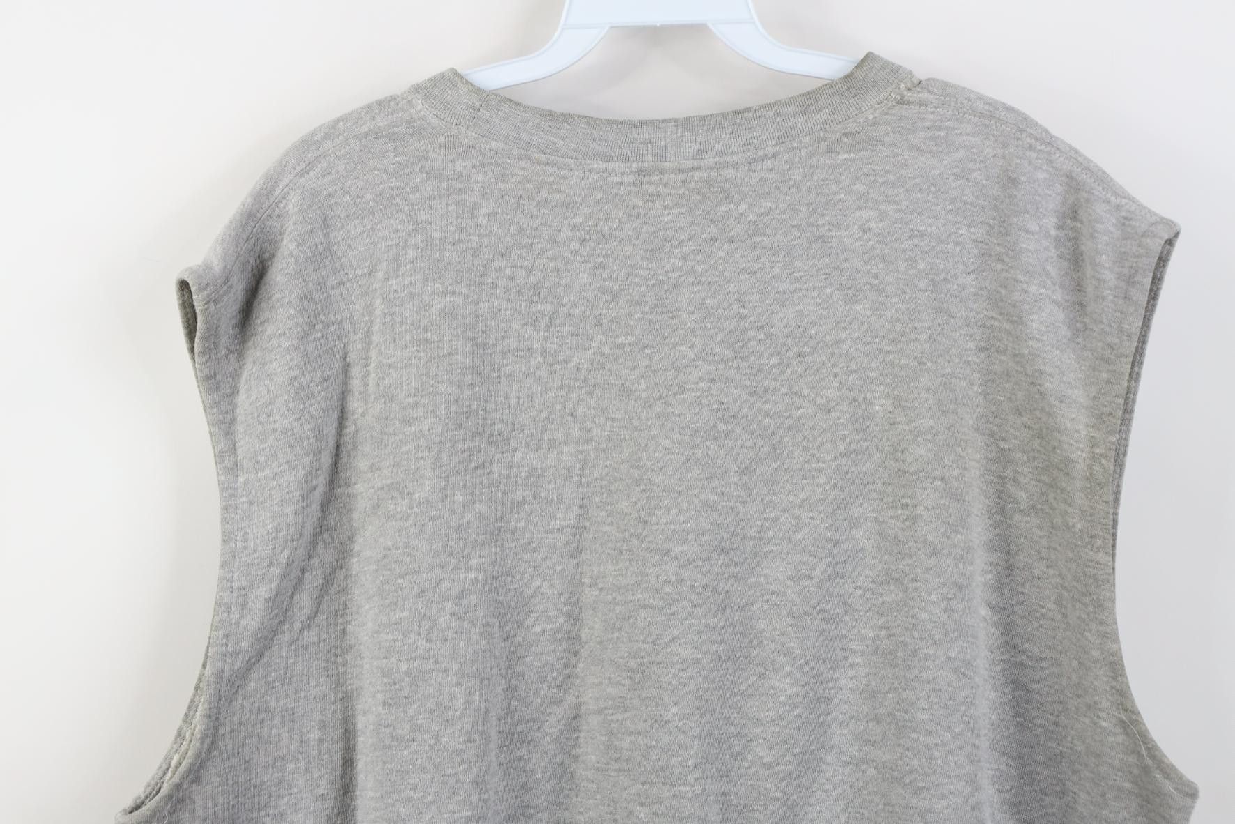 Vintage Vintage 90s Y2K Streetwear Sweatshirt Vest Heather Gray Size US L / EU 52-54 / 3 - 12 Thumbnail