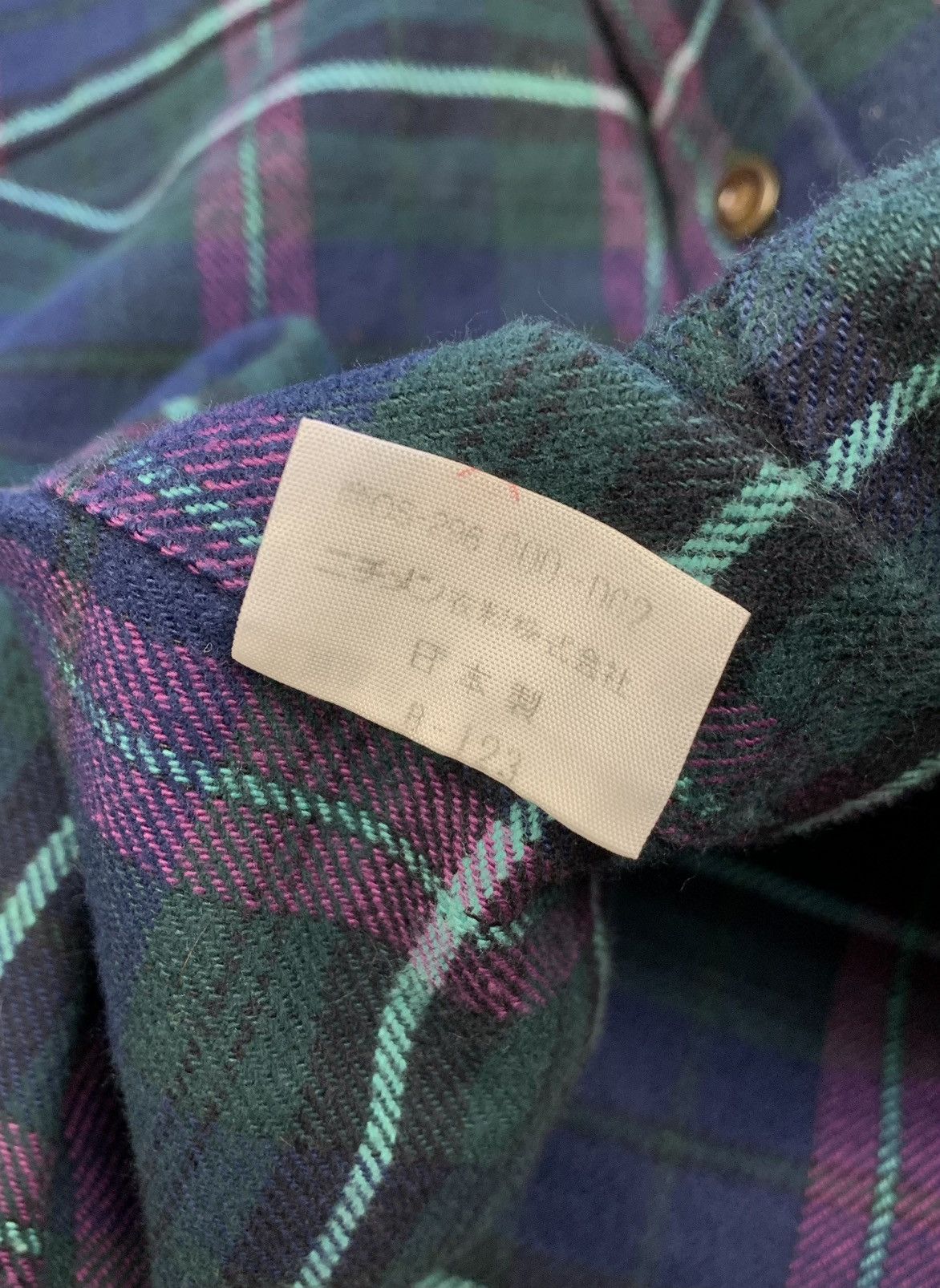 Vintage McGregor 90’s Plaid Tartan Flannel Shirt Corduroy Neck Size US M / EU 48-50 / 2 - 5 Thumbnail