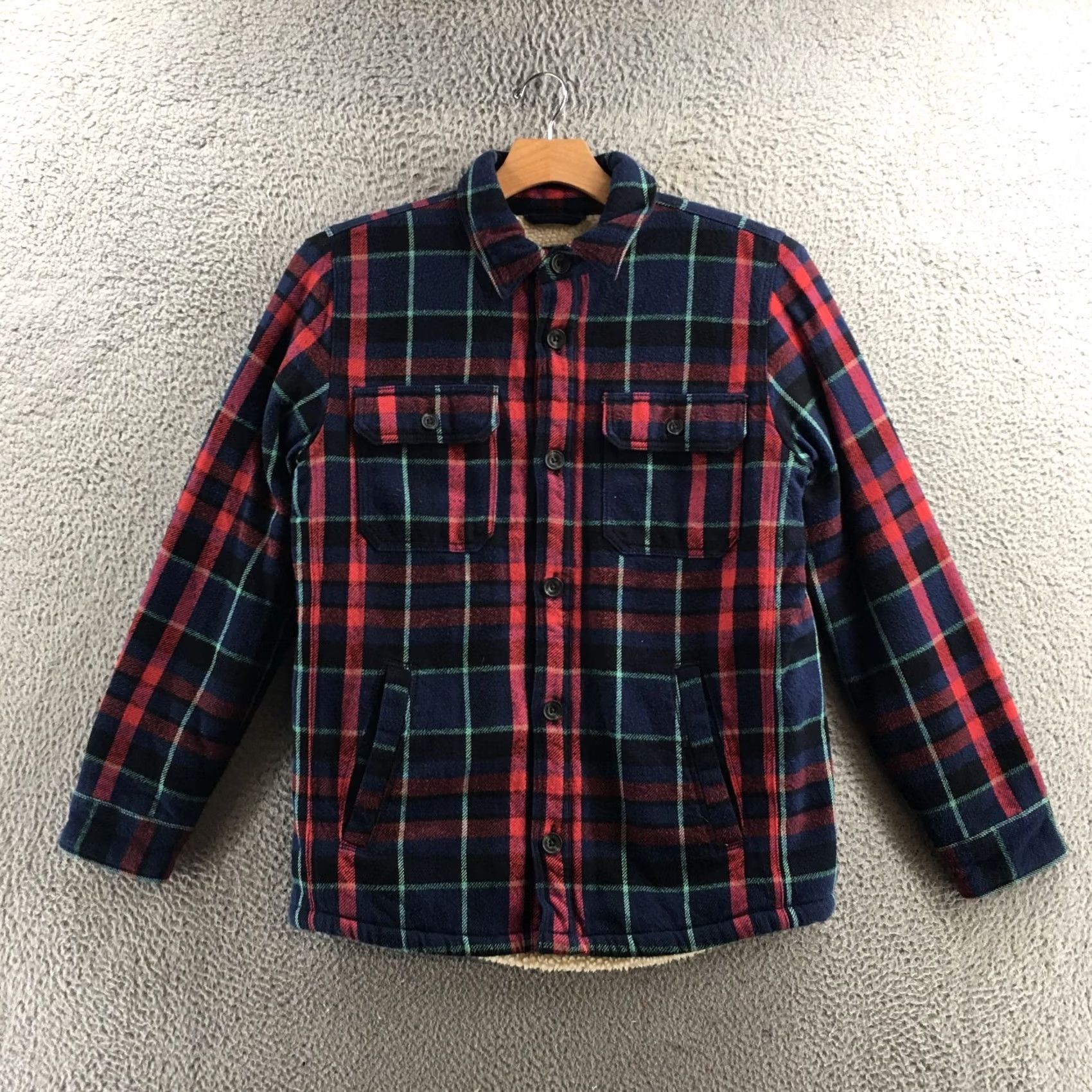 American Eagle Outfitters American Eagle Outfitters Jacket Mens LT Multicolor Plaid Fleece Button Up Size US L / EU 52-54 / 3 - 2 Thumbnail