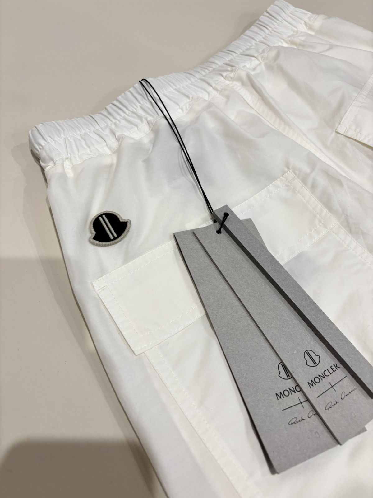Moncler × Rick Owens Moncler x Rick Owens Strobe FW24 Wide Bela Pants Off White Size US 30 / EU 46 - 10 Thumbnail