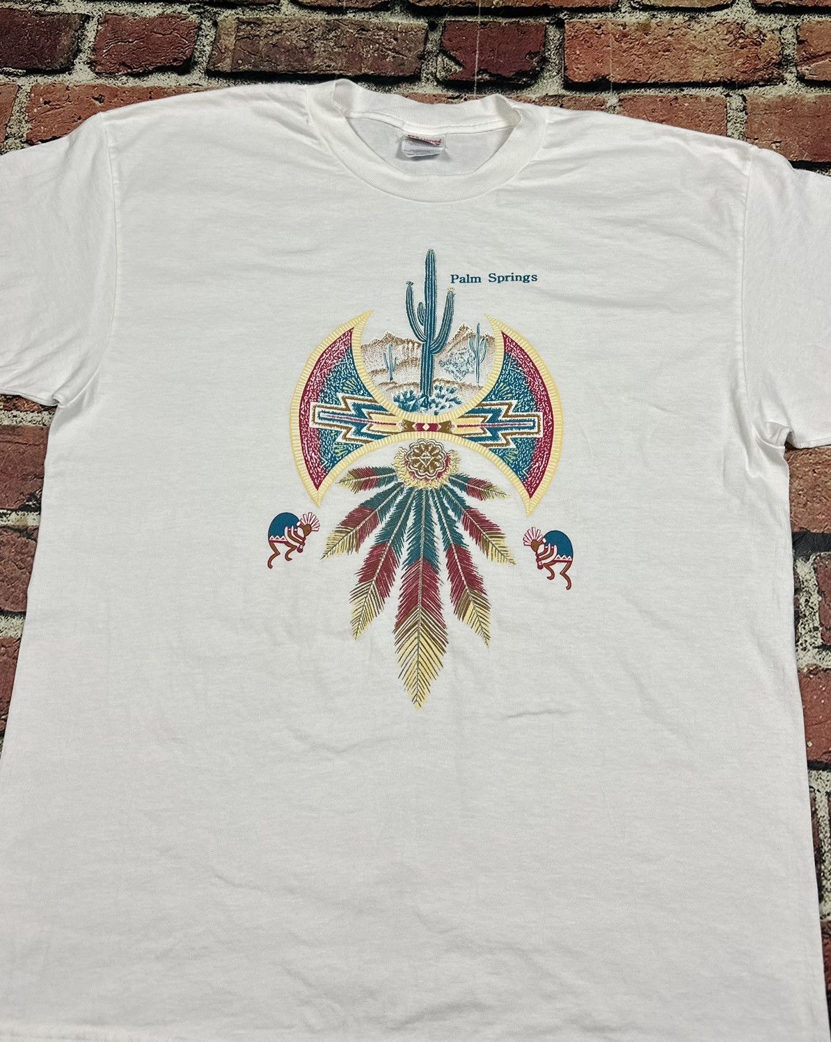 Hanes Vintage Palm Springs Tee Southwest Native American Desert Size US XL / EU 56 / 4 - 2 Thumbnail