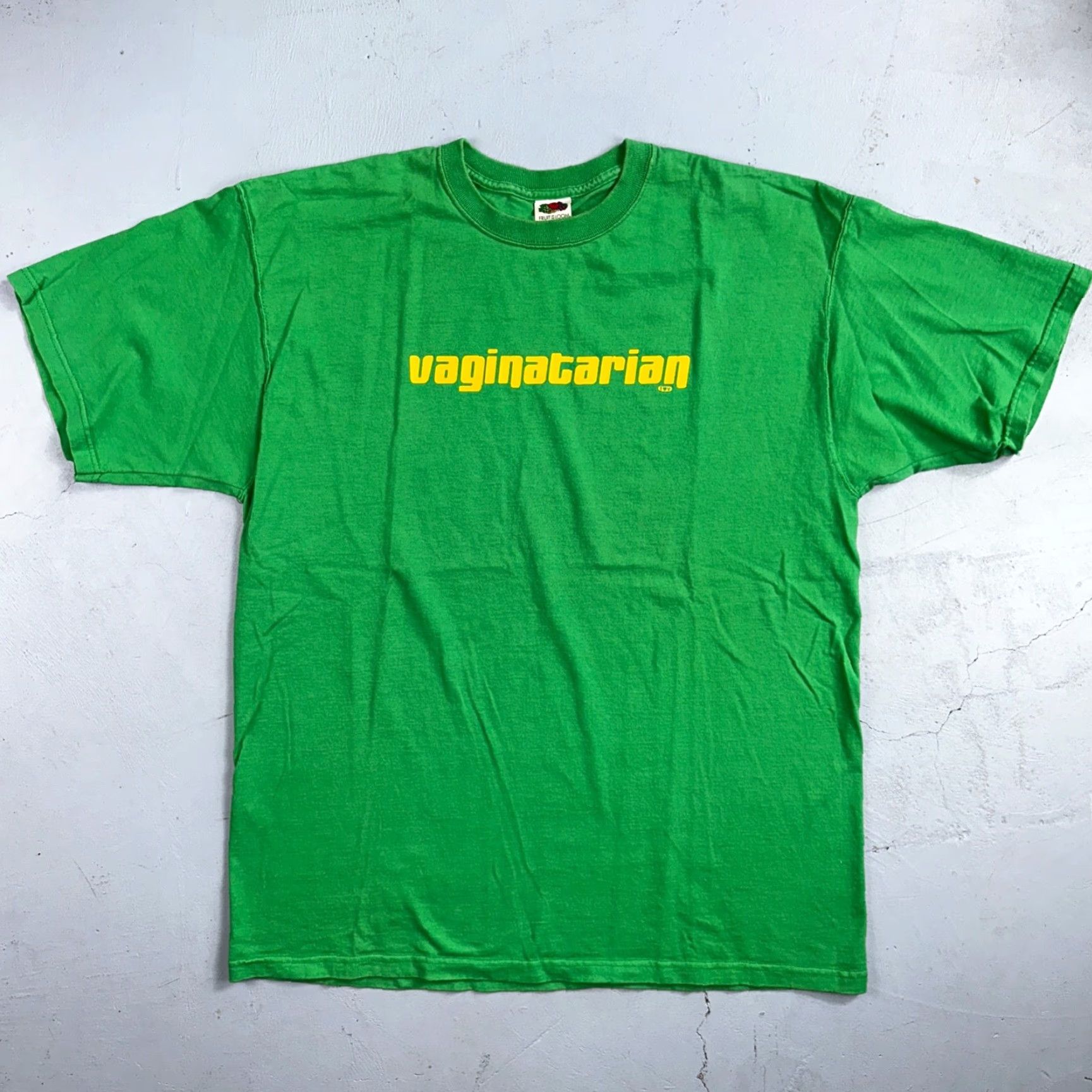 Fruit Of The Loom VINTAGE Fruit of the Loom T-Shirt Men XL Green Crew Neck Short Sleeve VTG 70s 80s 90s Graphic Print Size US XL / EU 56 / 4 - 4 Thumbnail