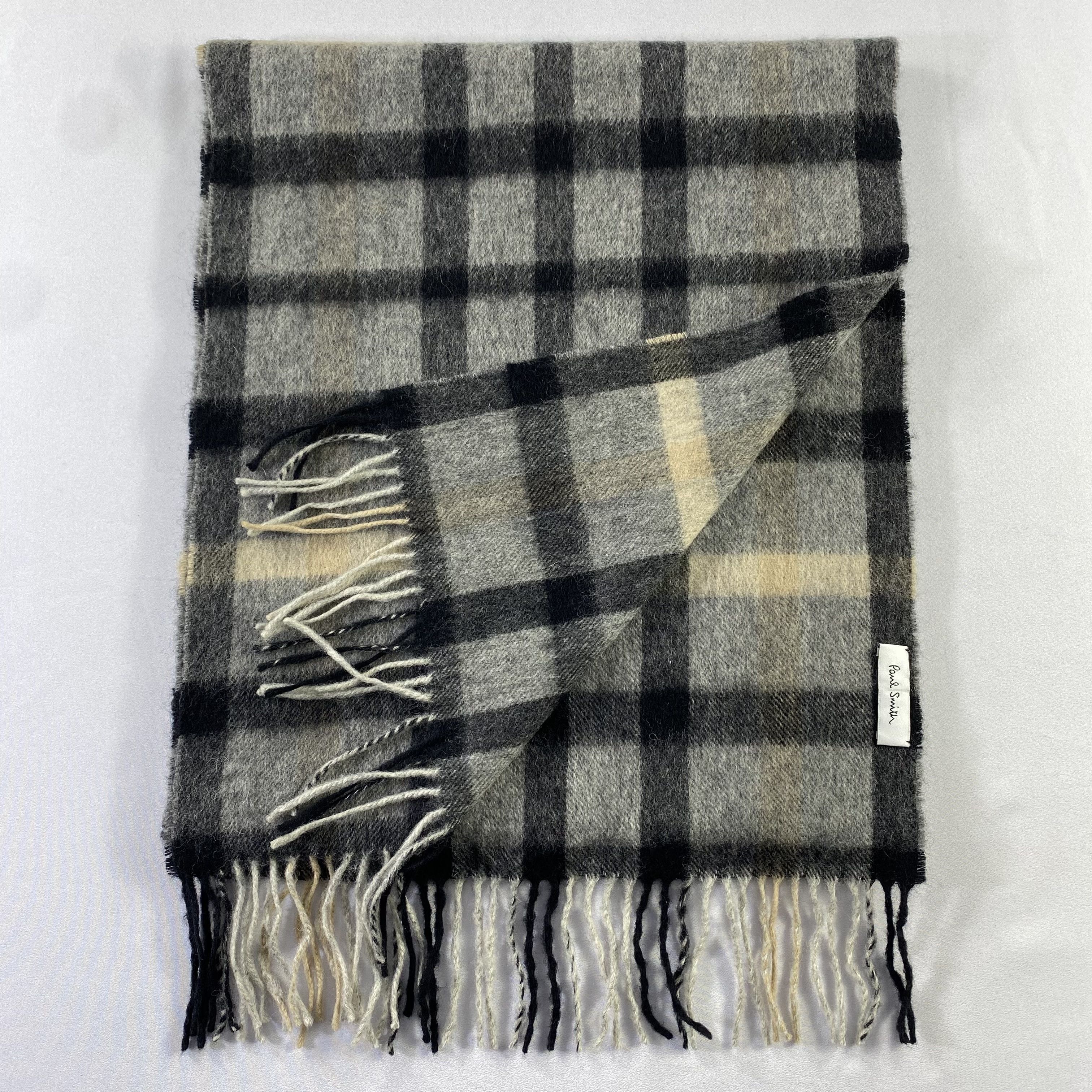 Paul Smith Paul Smith Scarf Plaid Neck Wrap Wool Muffler Size ONE SIZE - 4 Thumbnail