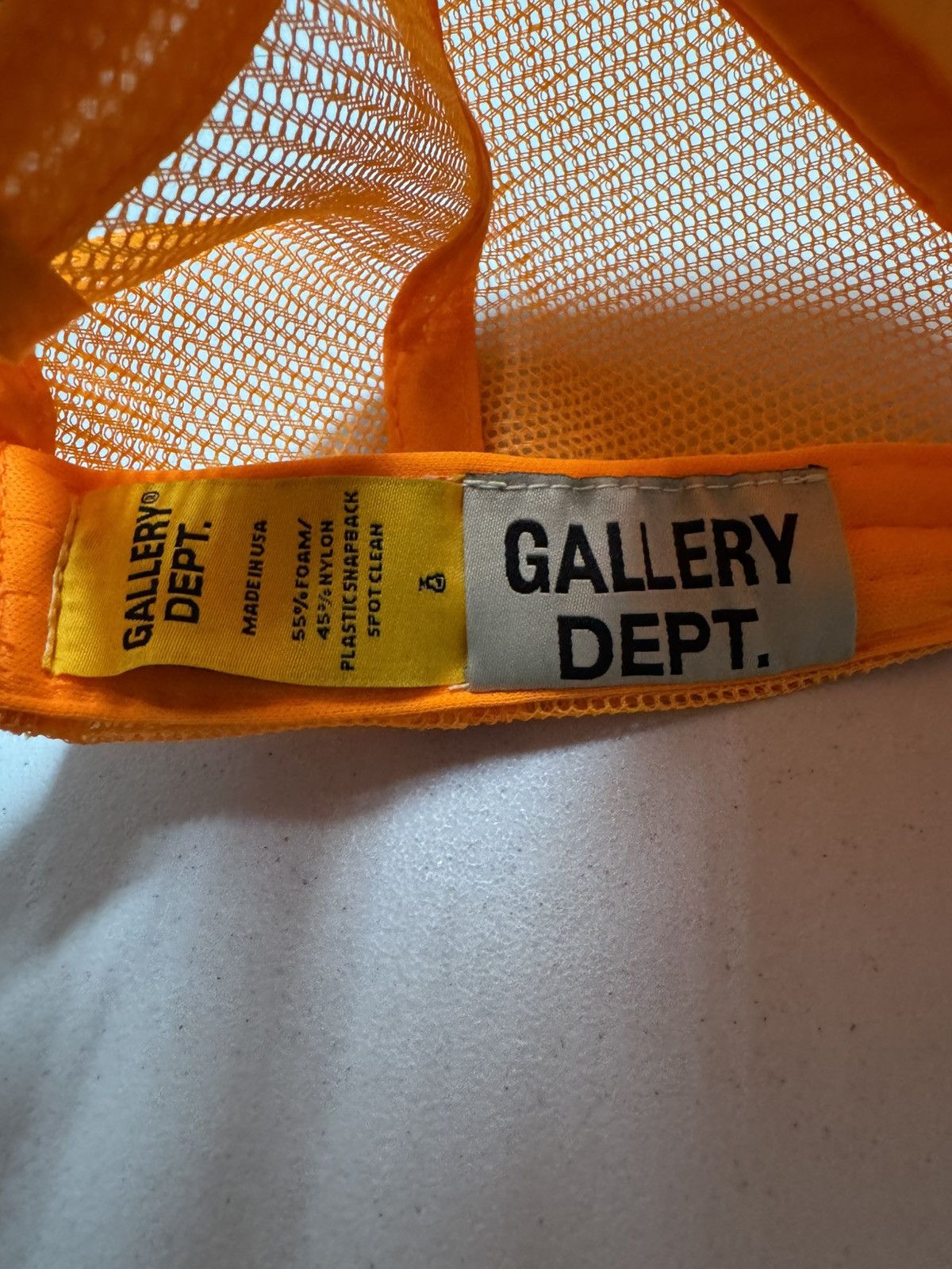 Gallery Dept. Gallery Dept. Workshop Hat Orange Size ONE SIZE - 3 Thumbnail