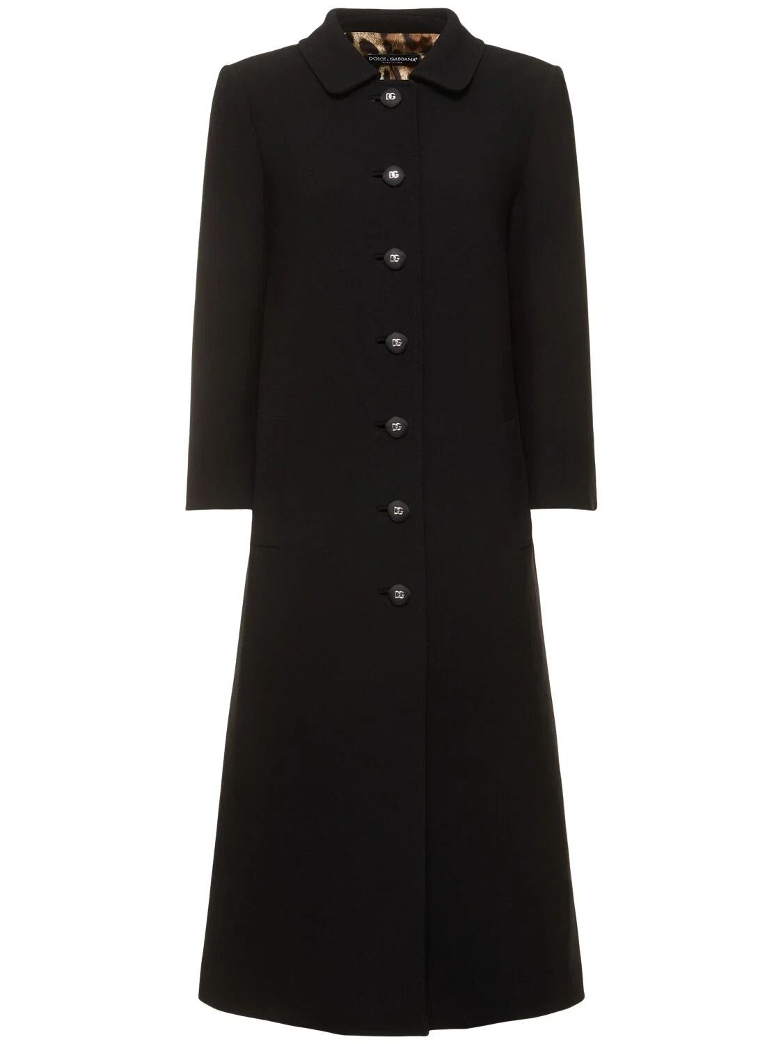 Dolce & Gabbana DOLCE&GABBANA Black Wool Coat New & Authentic Size XS / US 0-2 / IT 36-38 - 1 Thumbnail