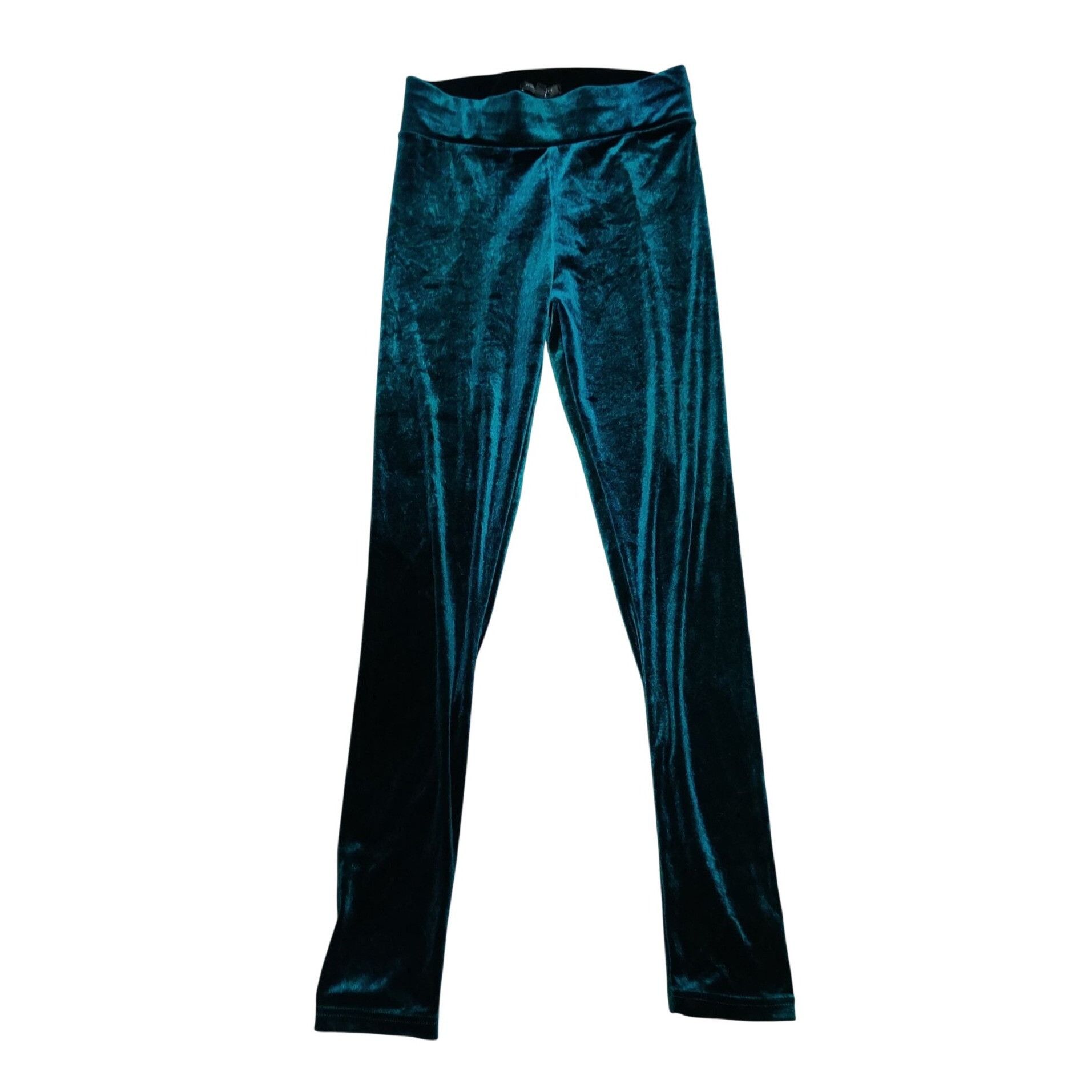 Other Romeo + Juliet Couture S Green Velour Stretch Leggings Soft Size 25" / US 0 / IT 36 - 1 Thumbnail