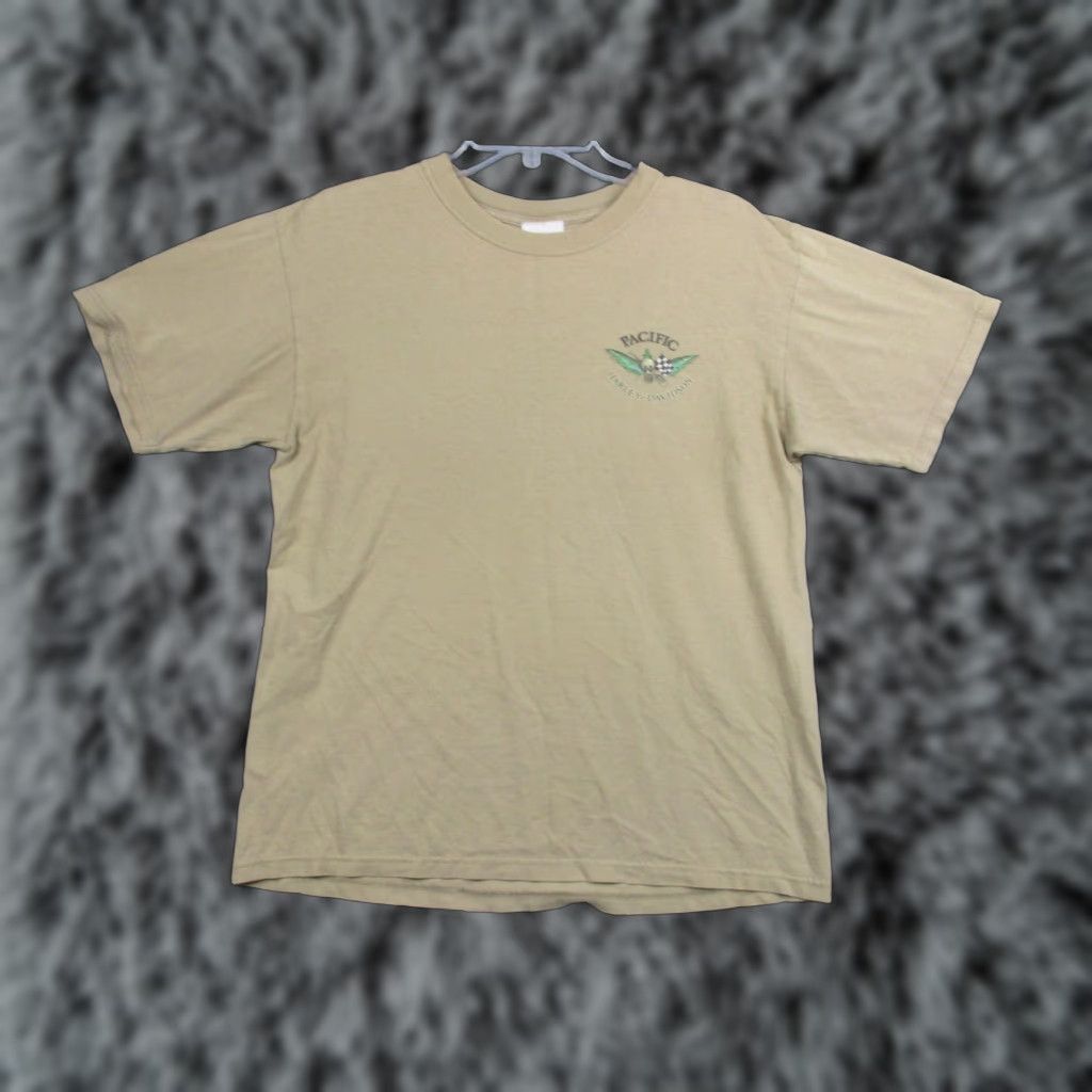Harley Davidson VINTAGE Harley-Davidson Shirt Mens M Pacific Aloha Waikiki Hawaii 1999 USA Beige Crew Neck Graphic Print Skull 100% Cotton Short Sleeve Made in USA Size US M / EU 48-50 / 2 - 1 Thumbnail
