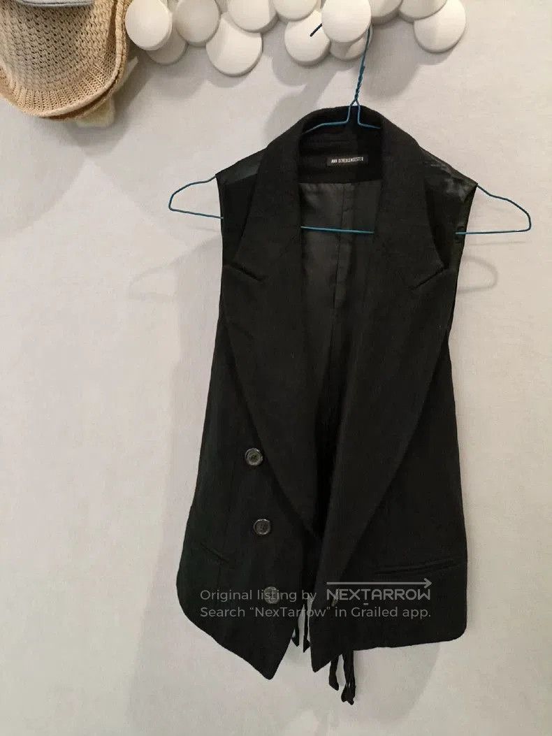 Ann Demeulemeester Ann Demeulemeester Satin Back Vest XS. Size US XS / EU 42 / 0 - 1 Thumbnail
