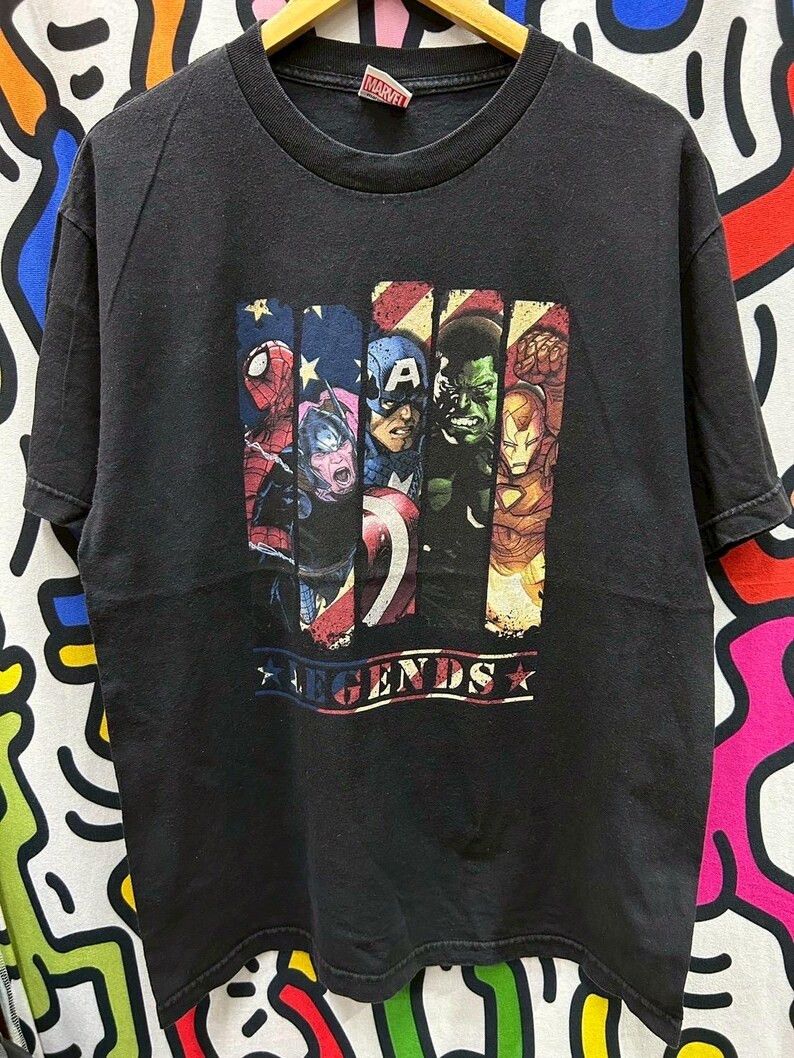 Vintage Vintage 2000s Marvel tshirt size L Size US L / EU 52-54 / 3 - 2 Thumbnail