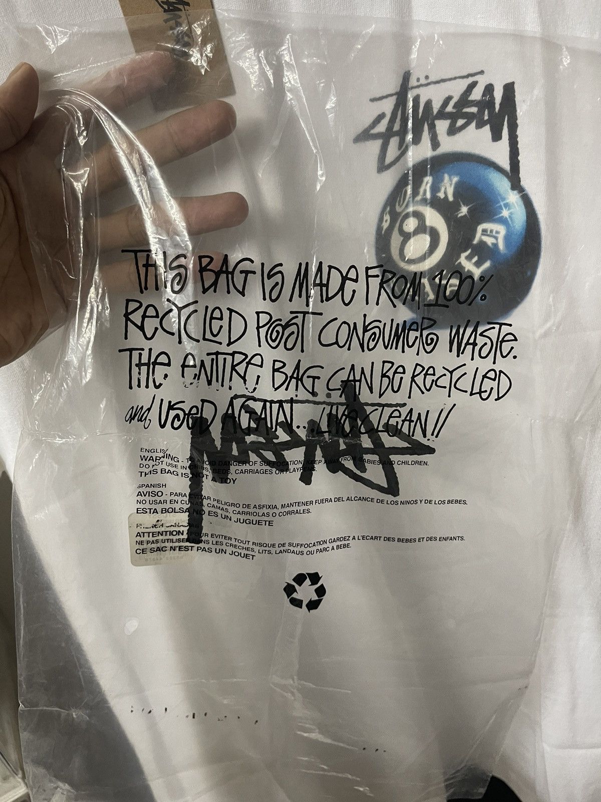 Stussy Stussy Born x Raised 8 Ball Tee | Grailed