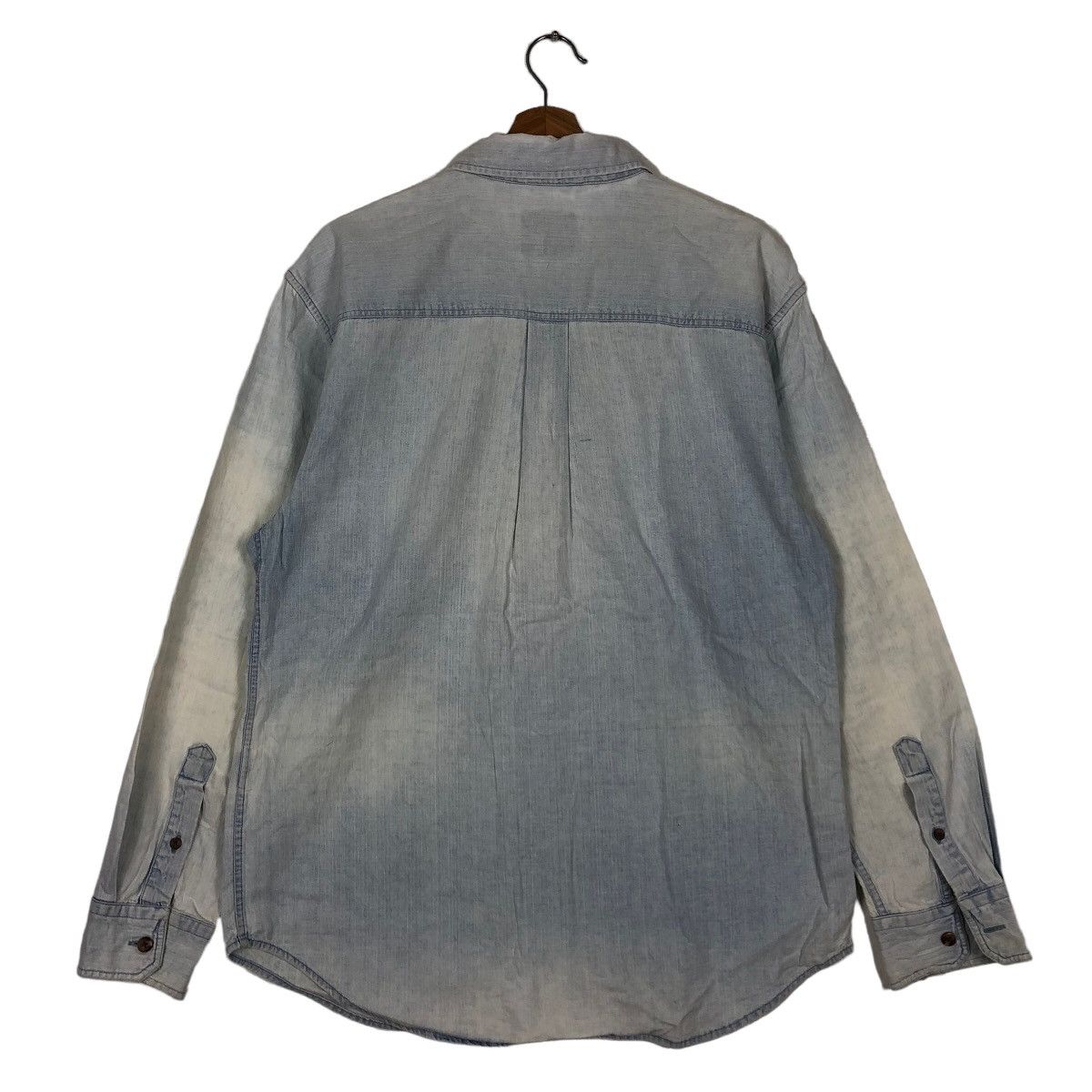 Japanese Brand 🔥90’s Vintage Chambray Shirts Chaps Denim Size US L / EU 52-54 / 3 - 8 Thumbnail