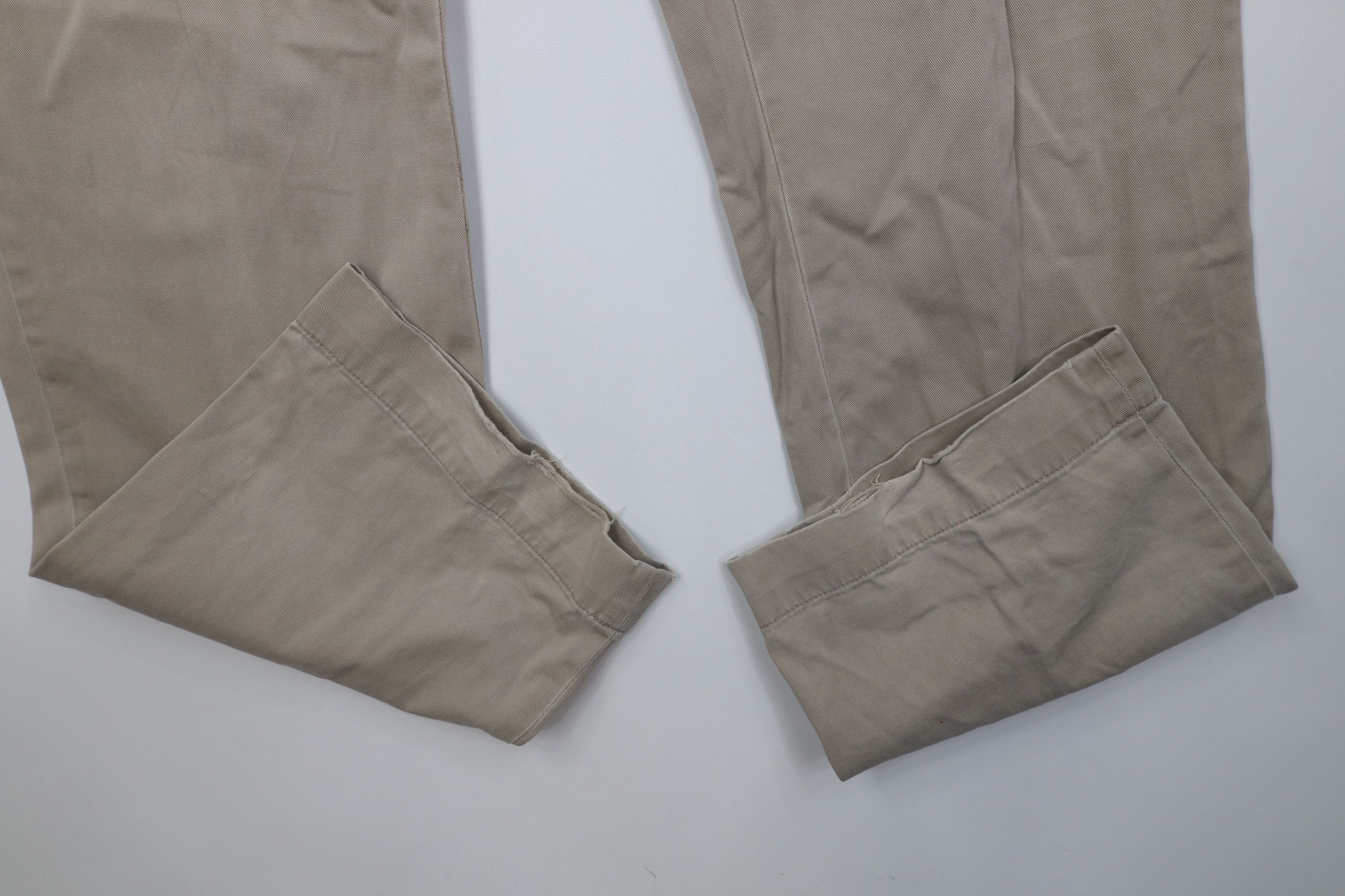 Ralph Lauren Vintage 90s Ralph Lauren Wide Leg Chino Pants Beige Cotton Size US 38 / EU 54 - 5 Thumbnail