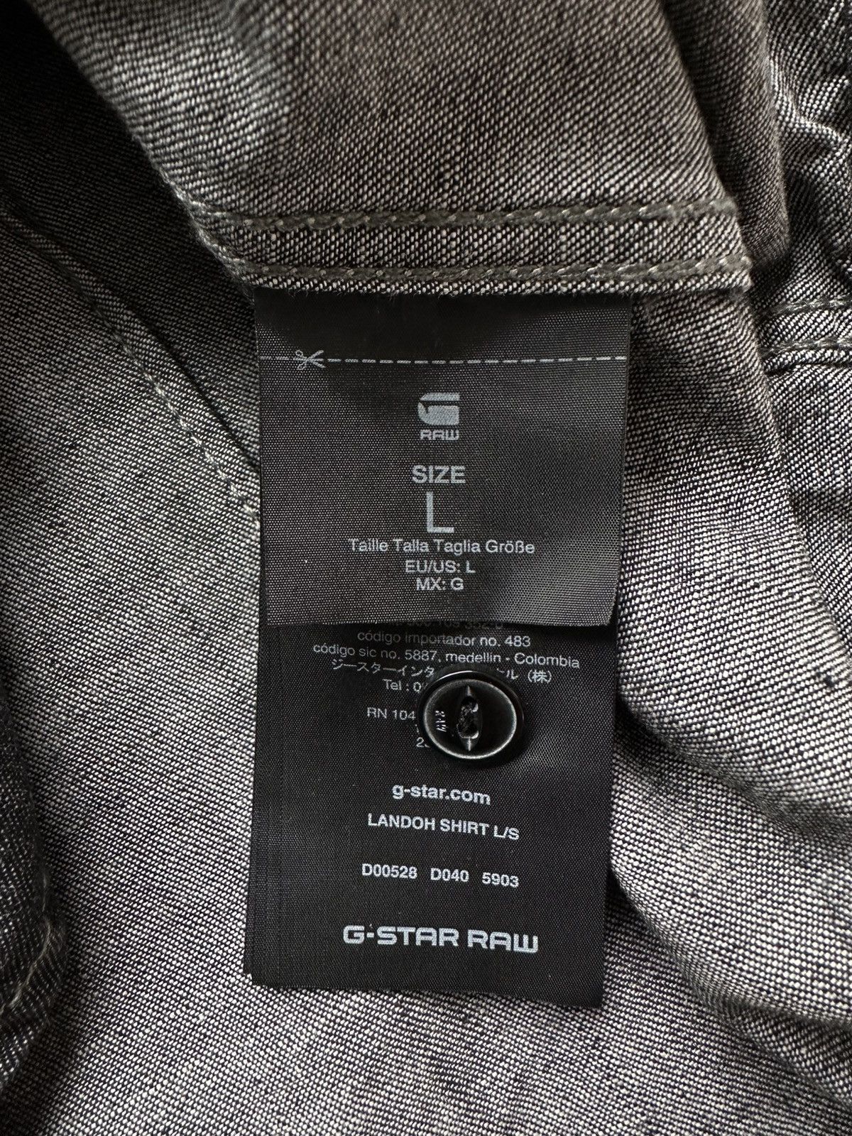 G-Star G Star Raw Landoh Denim Snap Shirt Size US L / EU 52-54 / 3 - 10 Thumbnail