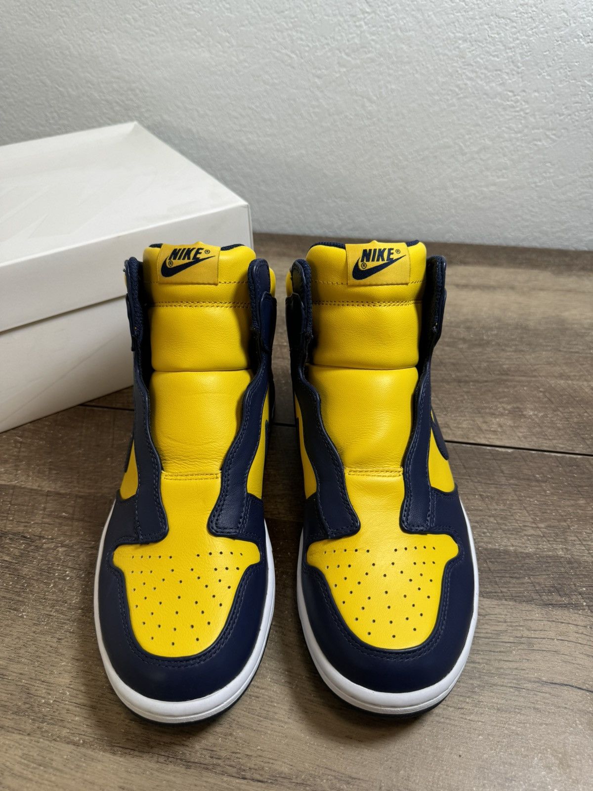 Nike Sacai x wmns NikeLab Dunk Lux Varsity Maize Navy Size 9 NEW Size US 9 / IT 39 - 3 Thumbnail