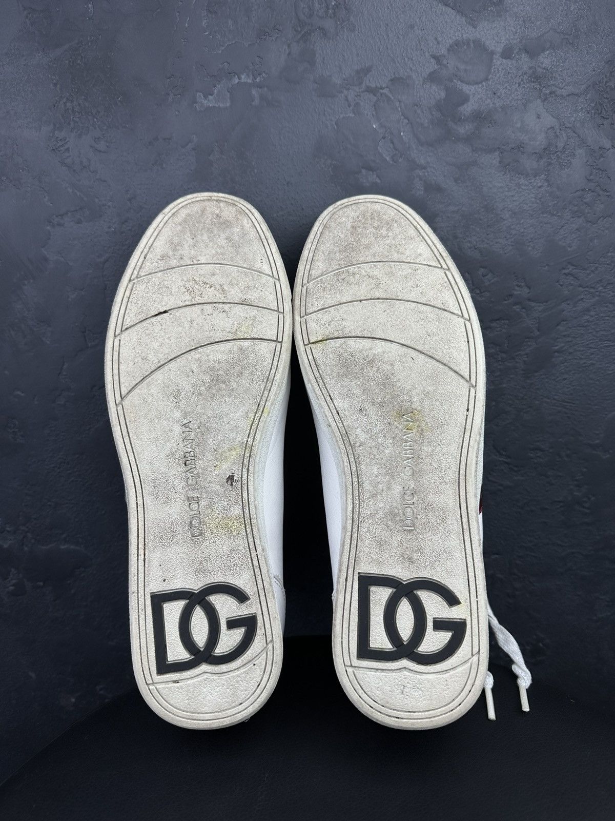 Dolce & Gabbana Dolce & Gabbana Men Leather Low-Top Sneakers Size US 7.5 / EU 40-41 - 8 Thumbnail