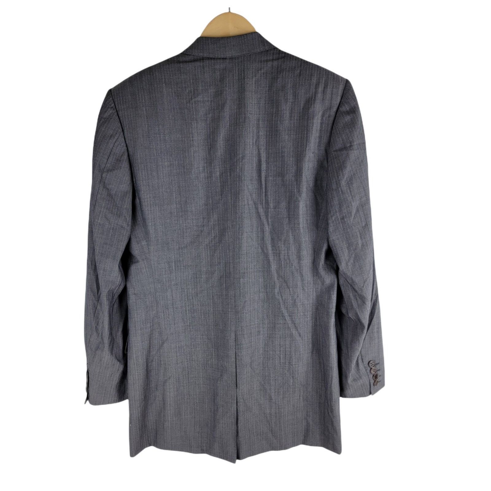 Canali Canali wool blazer lined gray 2 button made in Italy sz 40L Size 40L - 4 Thumbnail