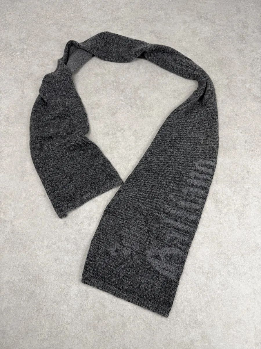 John Galliano John Galliano Grey Wool Gothic Minimalist Scarf Size ONE SIZE - 6 Thumbnail