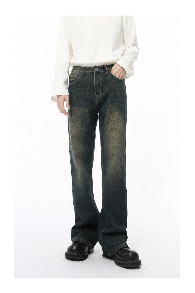 Vintage American-Style Distressed Casual Flared Jeans Size US 32 / EU 48 - 1 Thumbnail