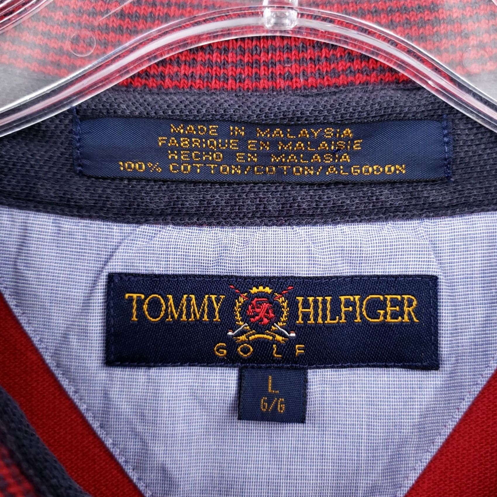 Tommy Hilfiger Tommy Hilfiger Golf Polo Shirt Mens L Red Logo Short Sleeves Performance Polo Shirt Size US L / EU 52-54 / 3 - 3 Thumbnail