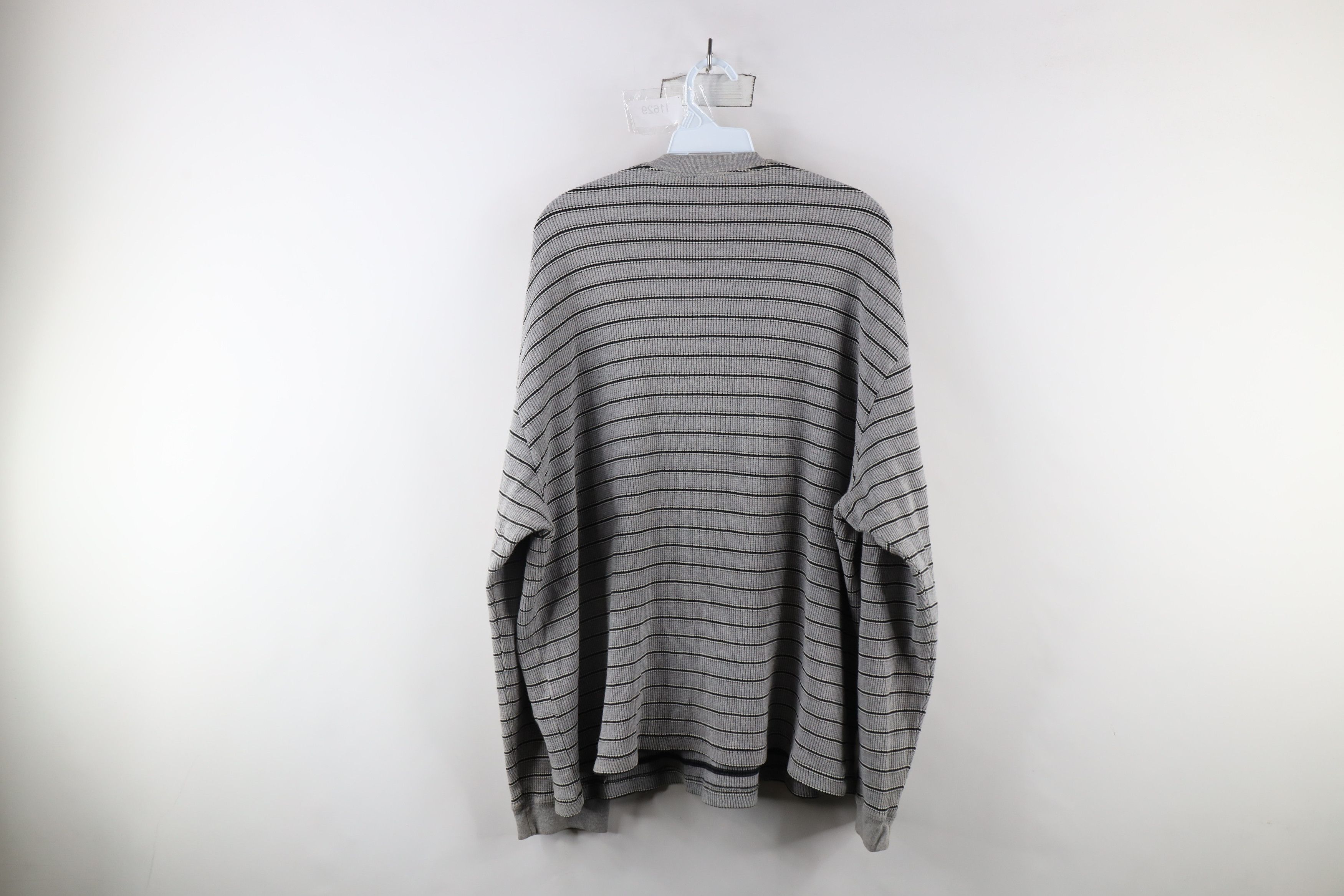 Gap × Vintage Vintage 90s Gap Waffle Knit Long Sleeve T-Shirt Gray USA Size US XL / EU 56 / 4 - 7 Thumbnail
