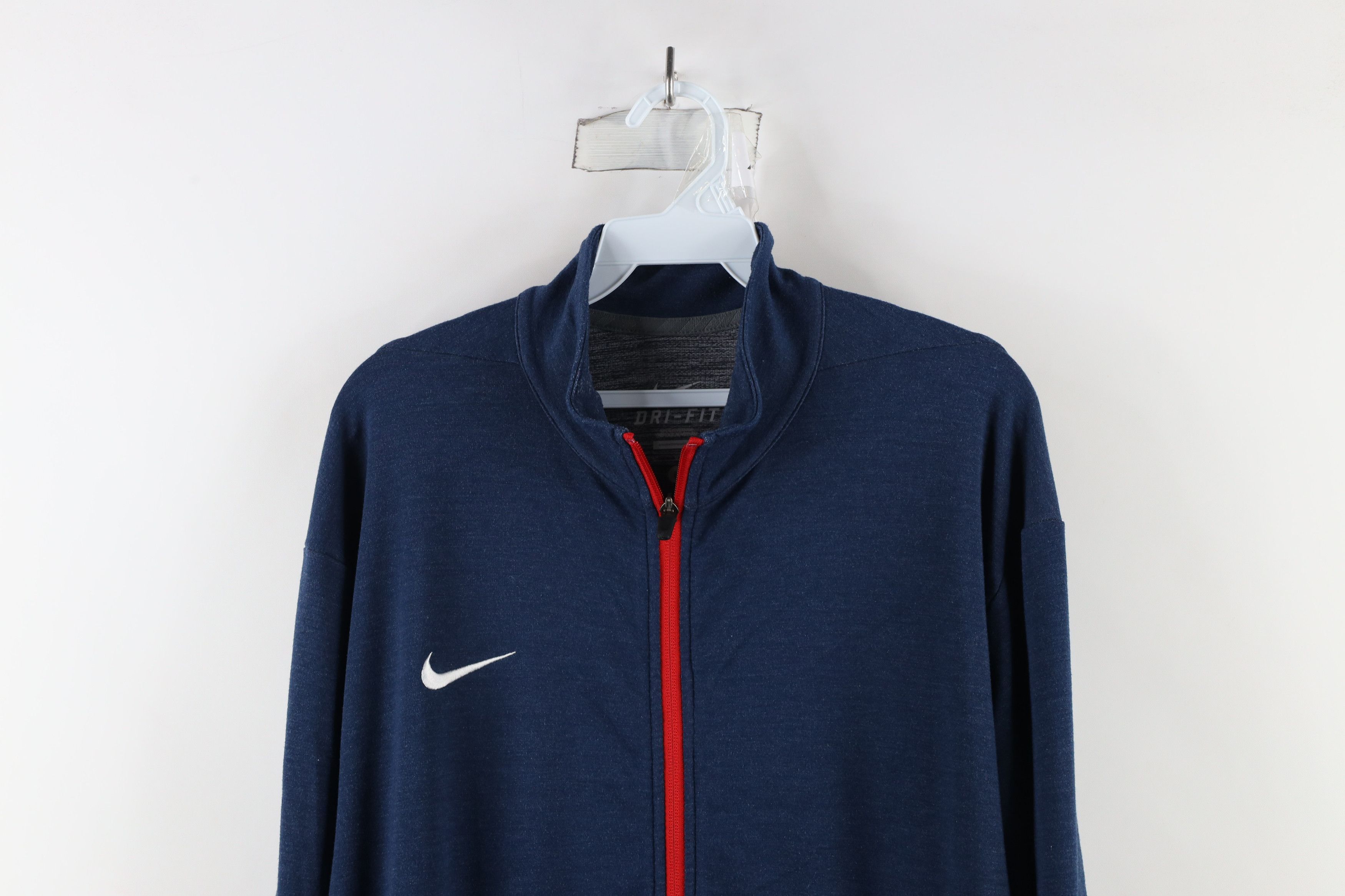 Nike × Vintage Nike Dri-Fit Mini Swoosh Knit Full Zip Tennis Track Jacket Size US L / EU 52-54 / 3 - 2 Thumbnail