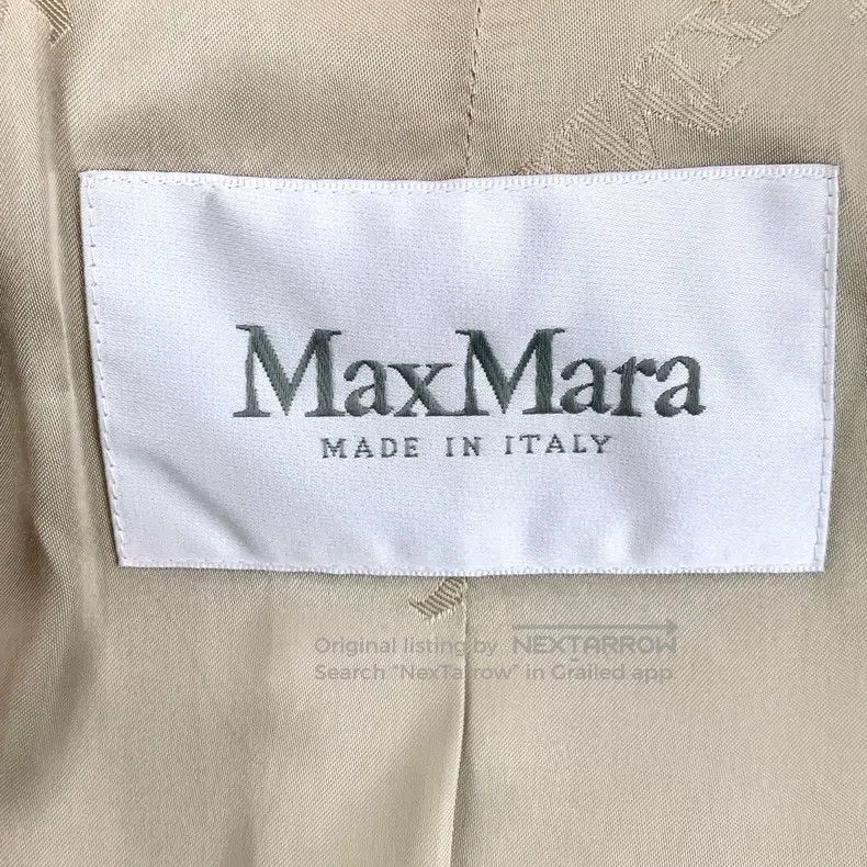 Max Mara Max Mara Light Brown Teddy Alpaca Hair Lapel Double Breast Size S / US 4 / IT 40 - 5 Thumbnail