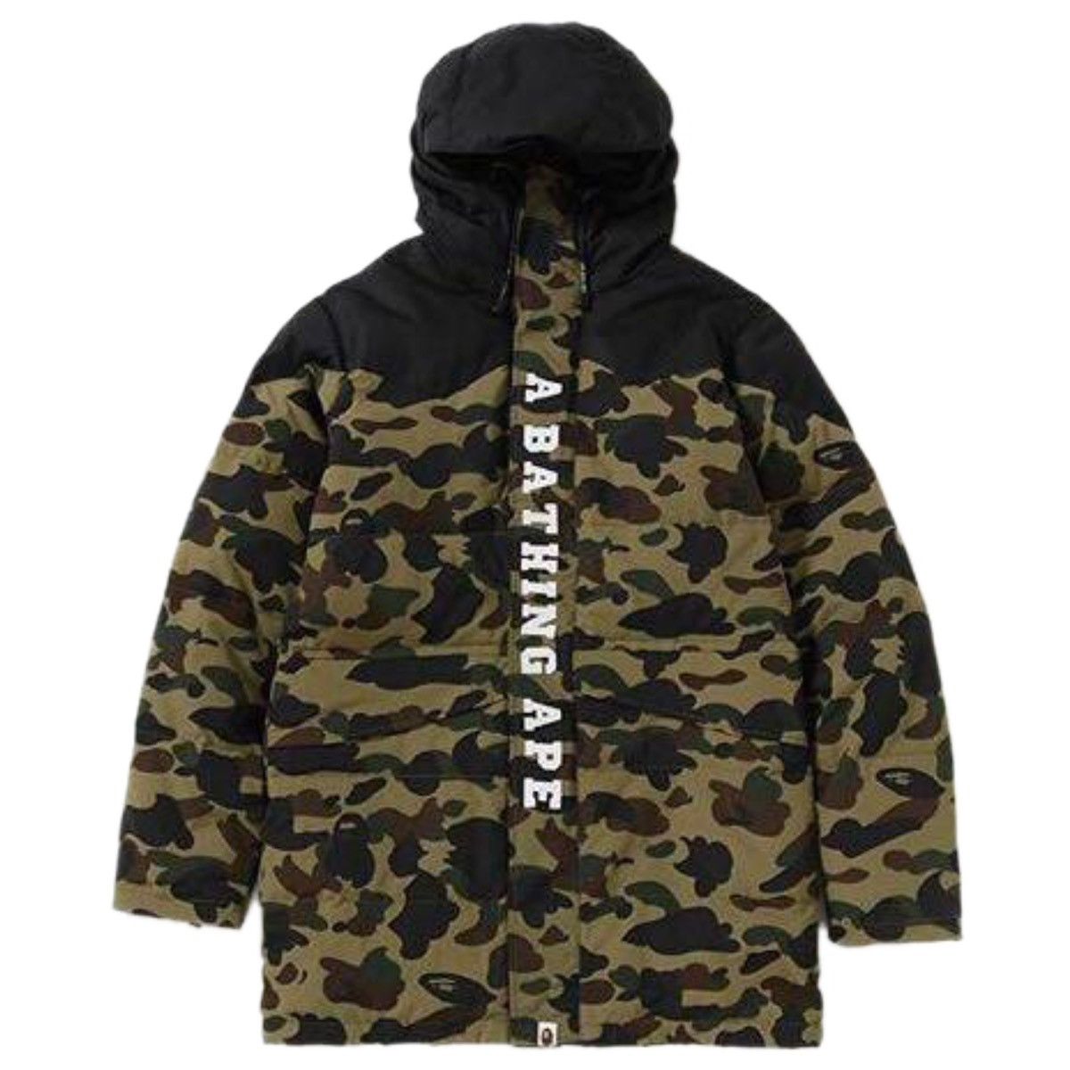 Bape Bape 1st Camo Long Down Snowboard Jacket Green 2018 Size US L / EU 52-54 / 3 - 1 Thumbnail