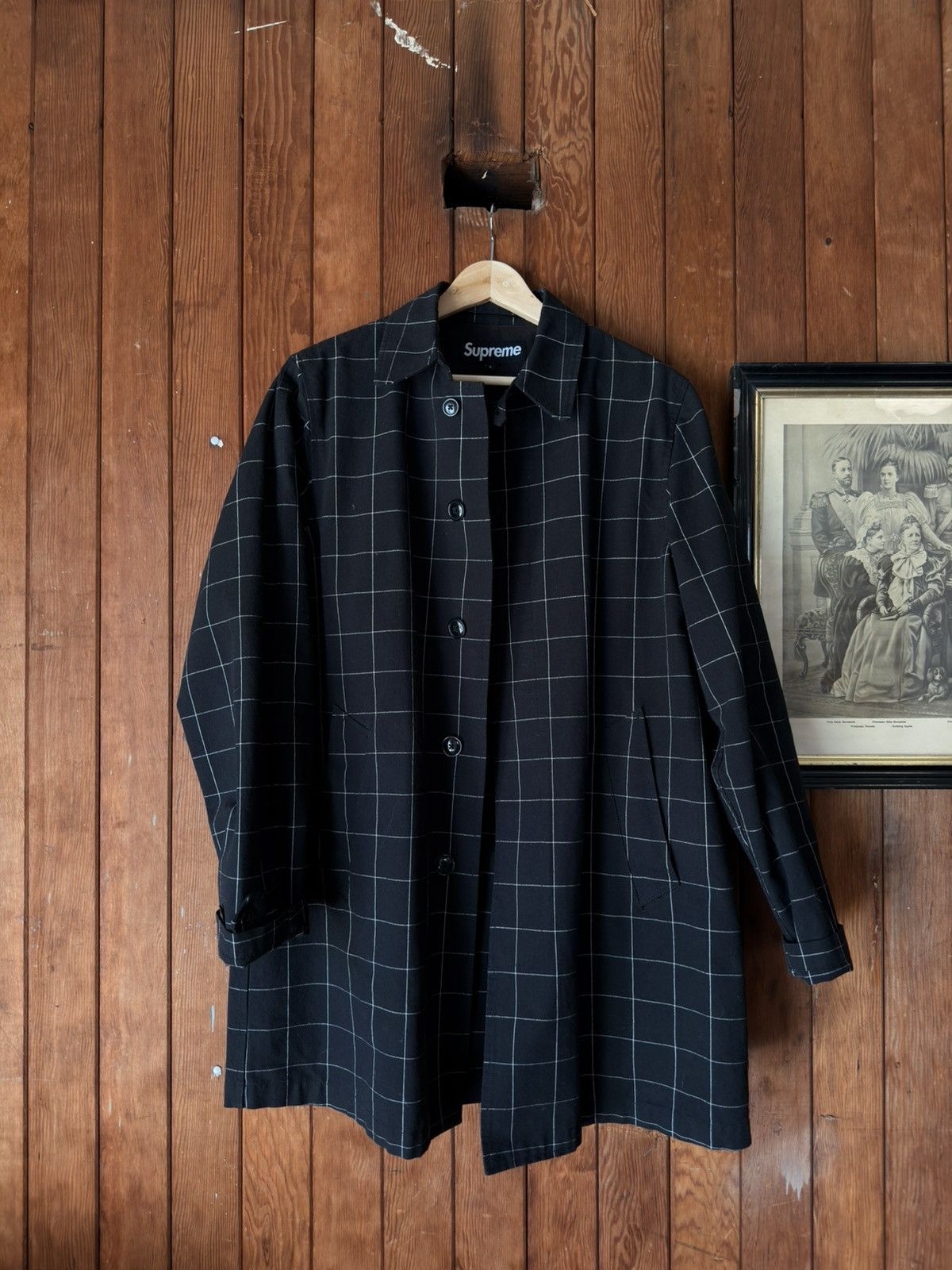 Supreme Windowpane Trench Size US L / EU 52-54 / 3 - 1 Preview