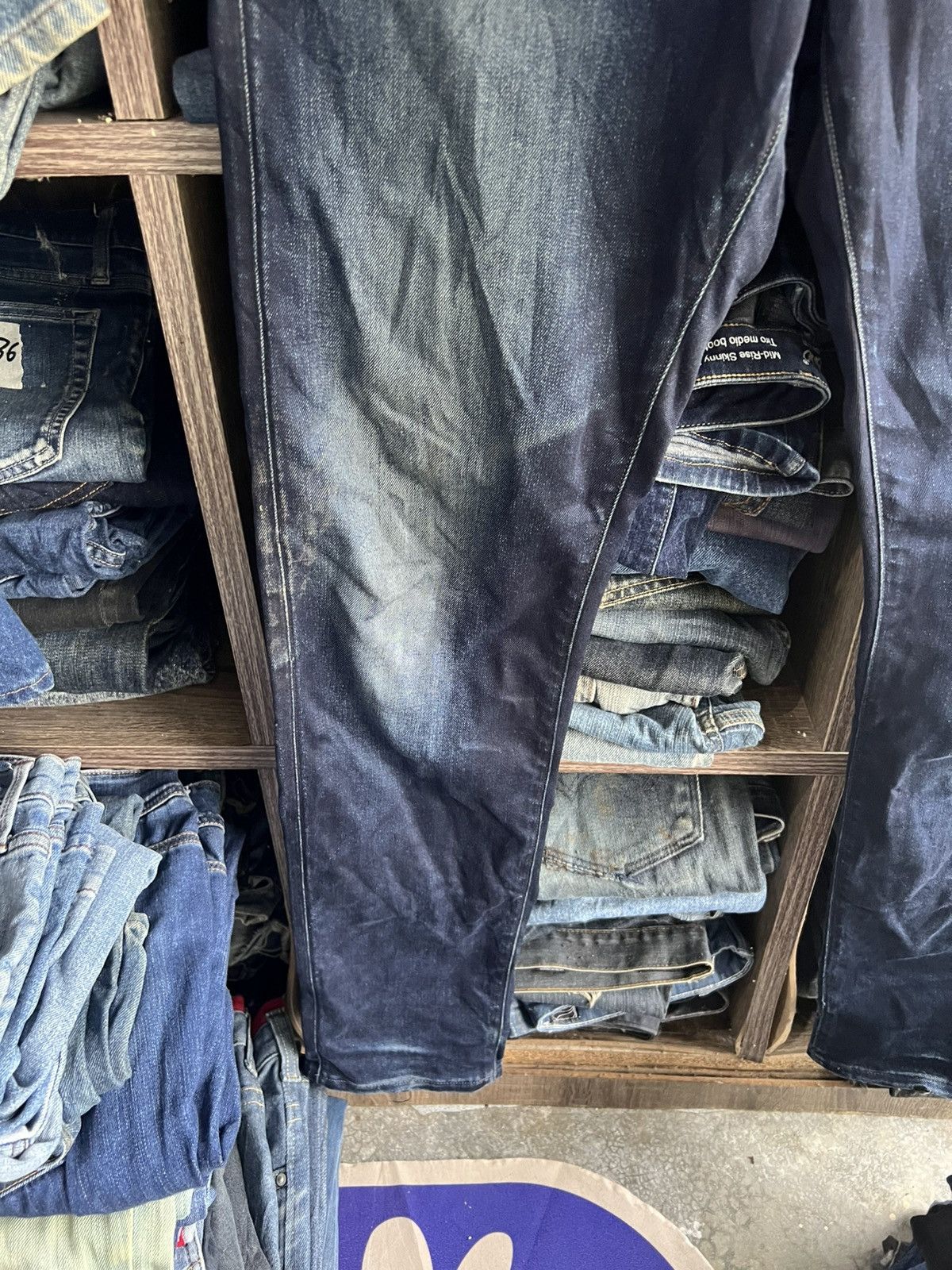 G-Star 🔥G Star Raw 3301 Slim Distressed Denim Size US 33 - 8 Thumbnail