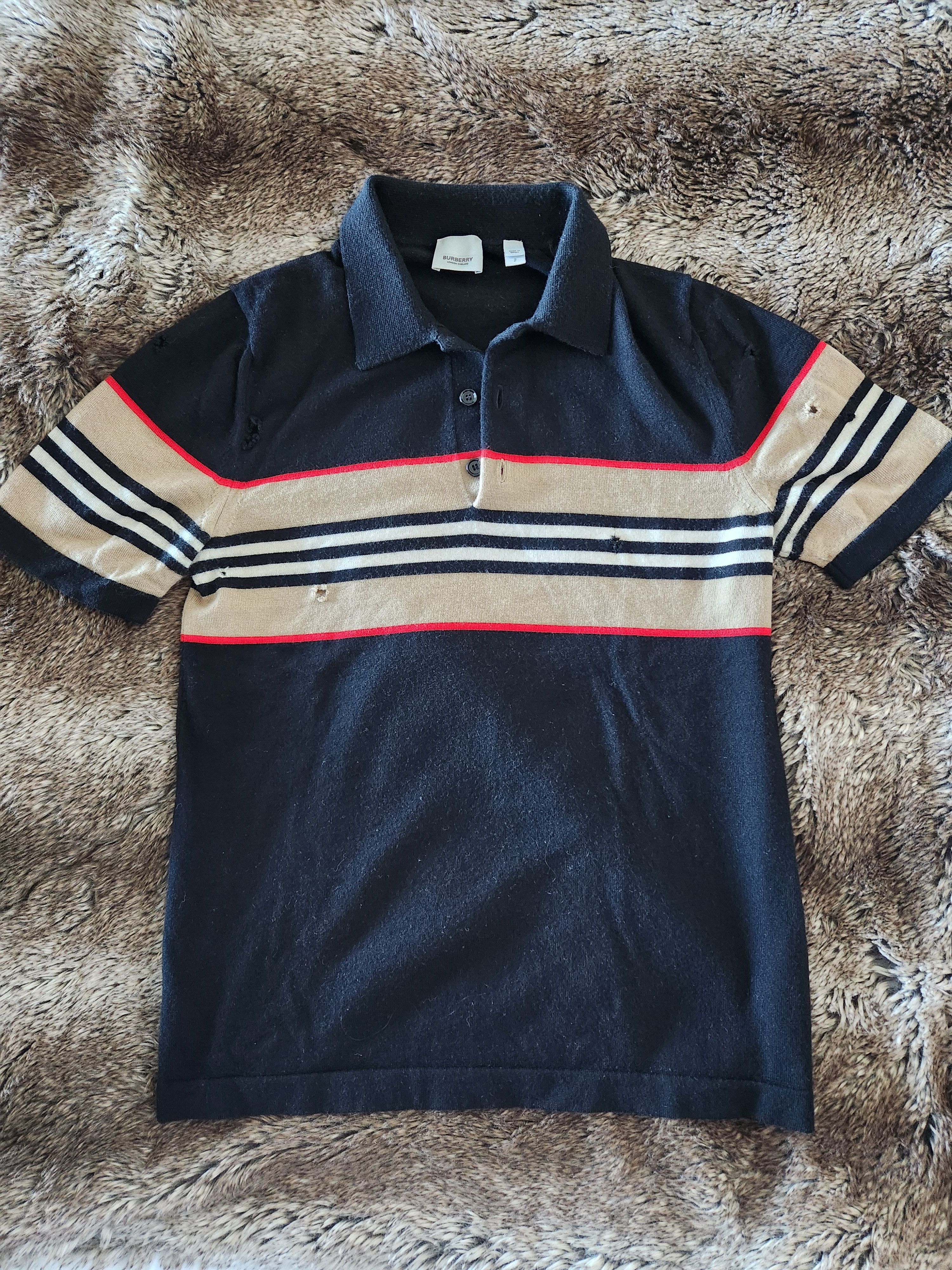 Burberry Burberry Wool Polo Size US S / EU 44-46 / 1 - 1 Thumbnail