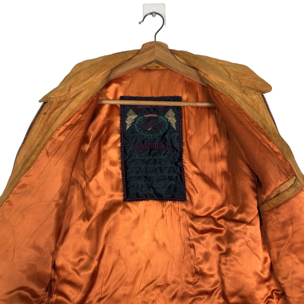Vintage 🔥Vtg Biker Leather Jacket Ashville Inspire CP Company Size US L / EU 52-54 / 3 - 12 Thumbnail