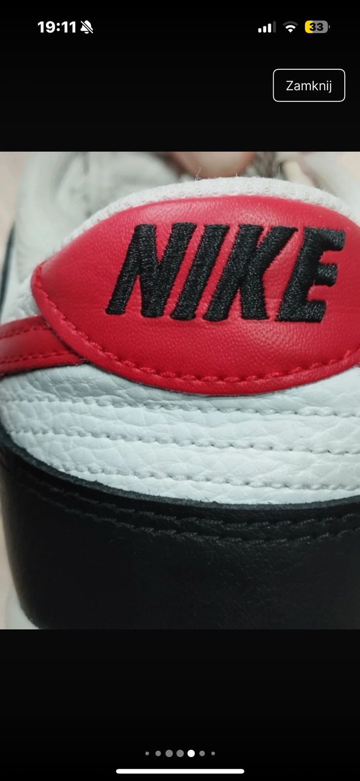 Nike Nike Dunk Low Retro Red Swoosh Panda size 44,5 Size US 10.5 / EU 43-44 - 8 Thumbnail
