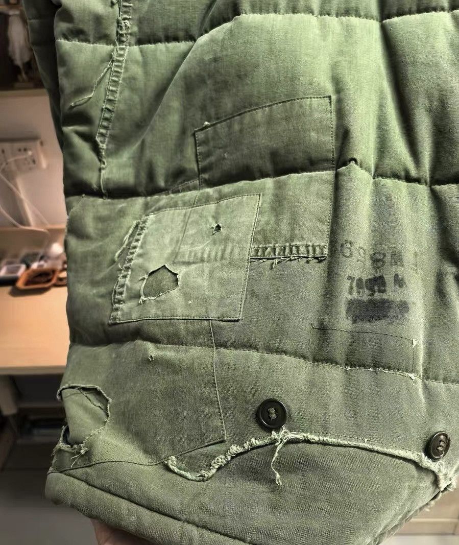 Greg Lauren Grace Lauren Military Green Patchwork Cotton Jacket Size US L / EU 52-54 / 3 - 5 Thumbnail