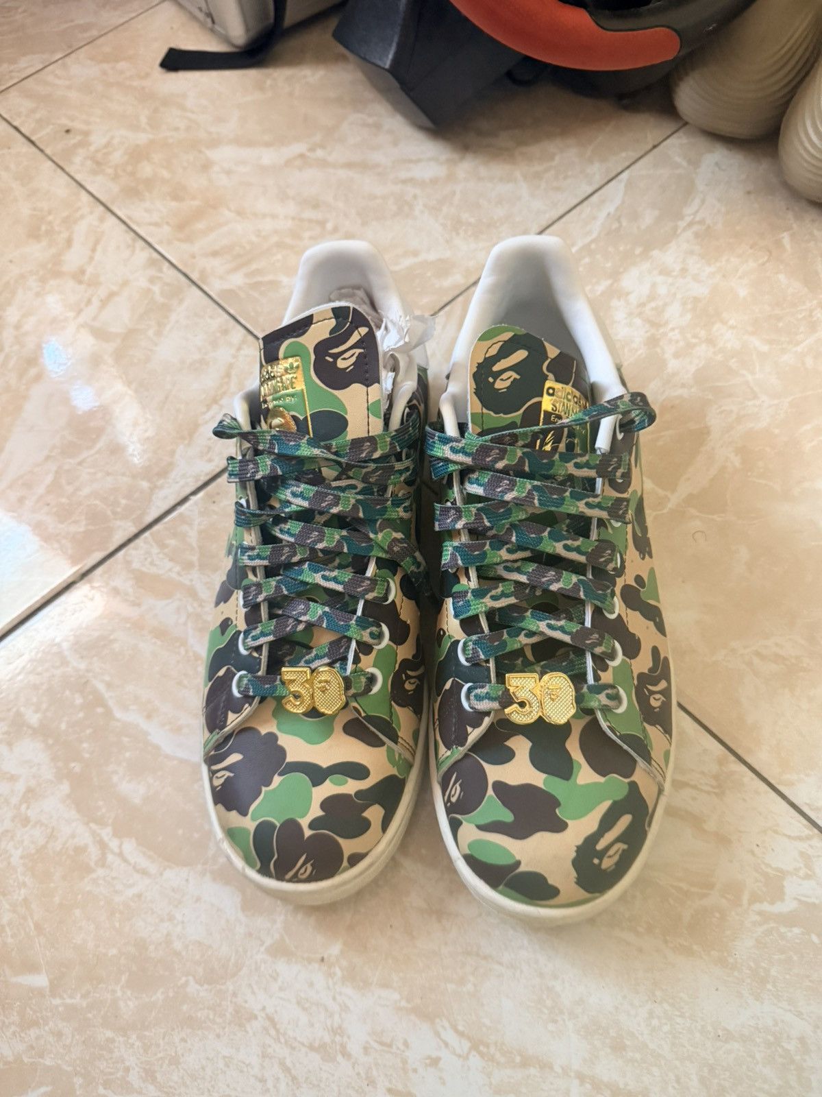 Adidas BAPE X Adidas Stan Smith ‘30th Anniversary-ABC Camo’ Size US 8.5 / EU 41-42 - 1 Thumbnail
