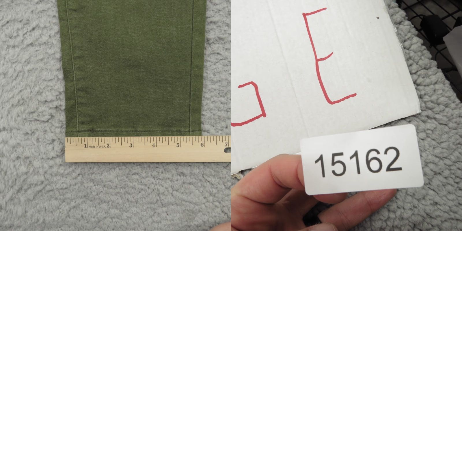 Olive U510 Pants Men Slim Fit Olive Green Brushed Twill 5 Pocket Chino Jean Flex Casual Shirt? Size US 31 - 9 Thumbnail