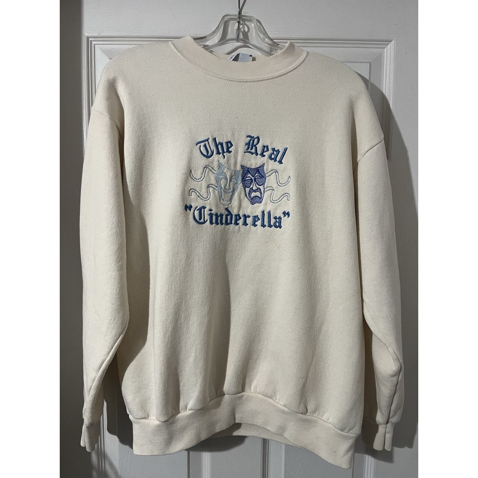 Lee VtgThe Real "Cinderella" Sweatshirt Sz M Comedy Tragedy Mask Size US M / EU 48-50 / 2 - 1 Thumbnail